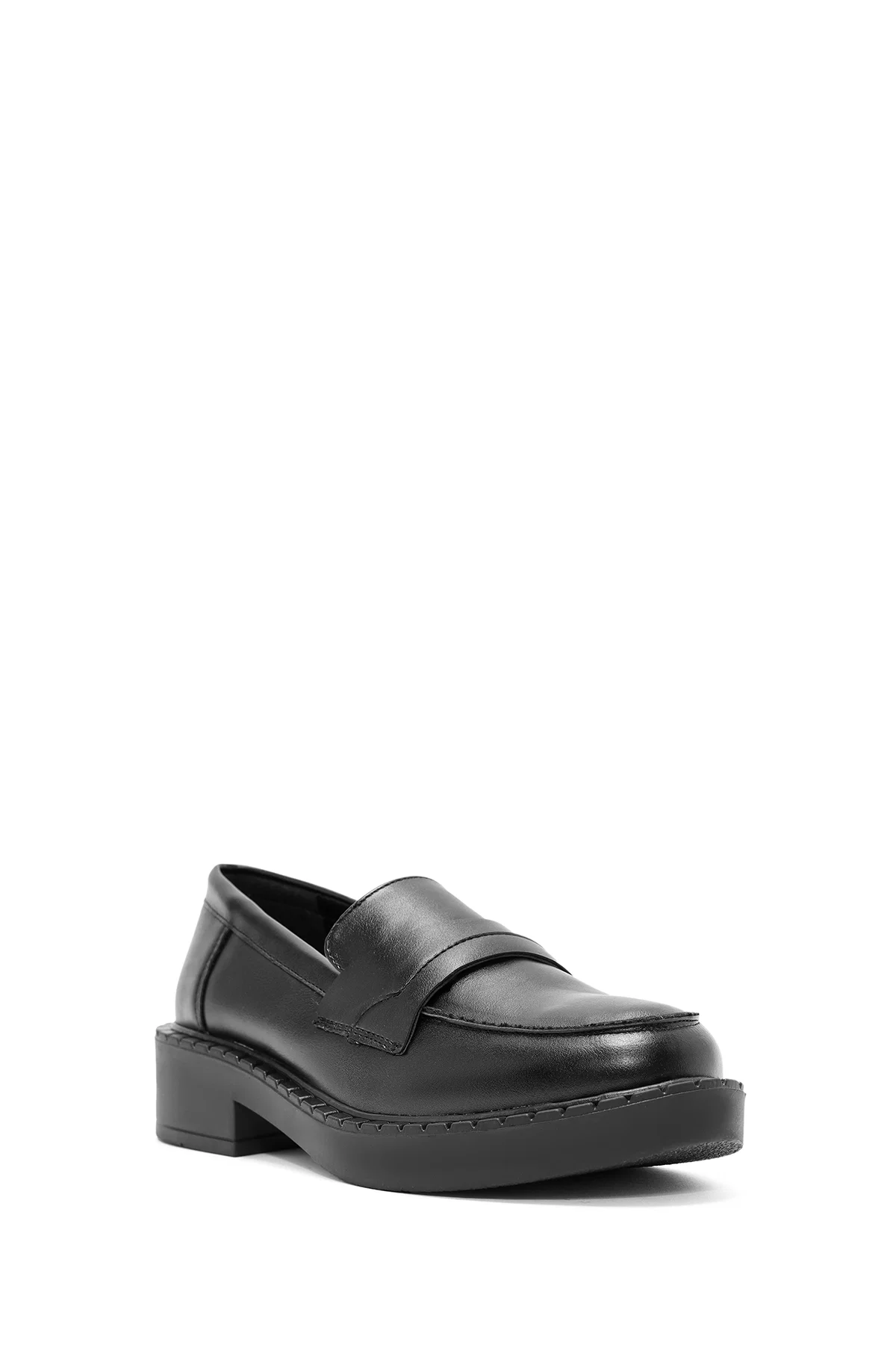 Kadın Siyah Maskülen Loafer - Image 6