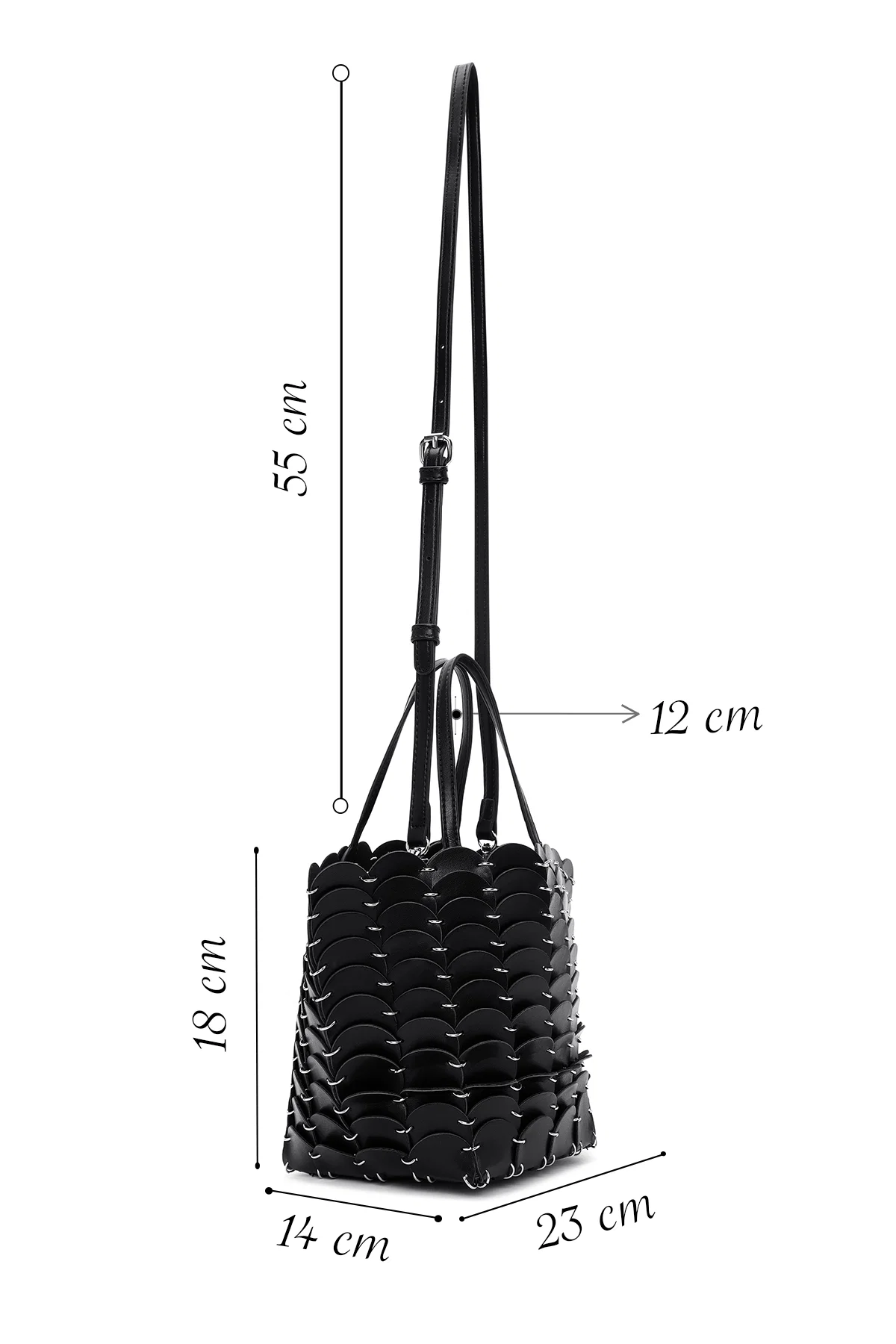 Kadın Siyah Mini Kol Çantası - Image 2
