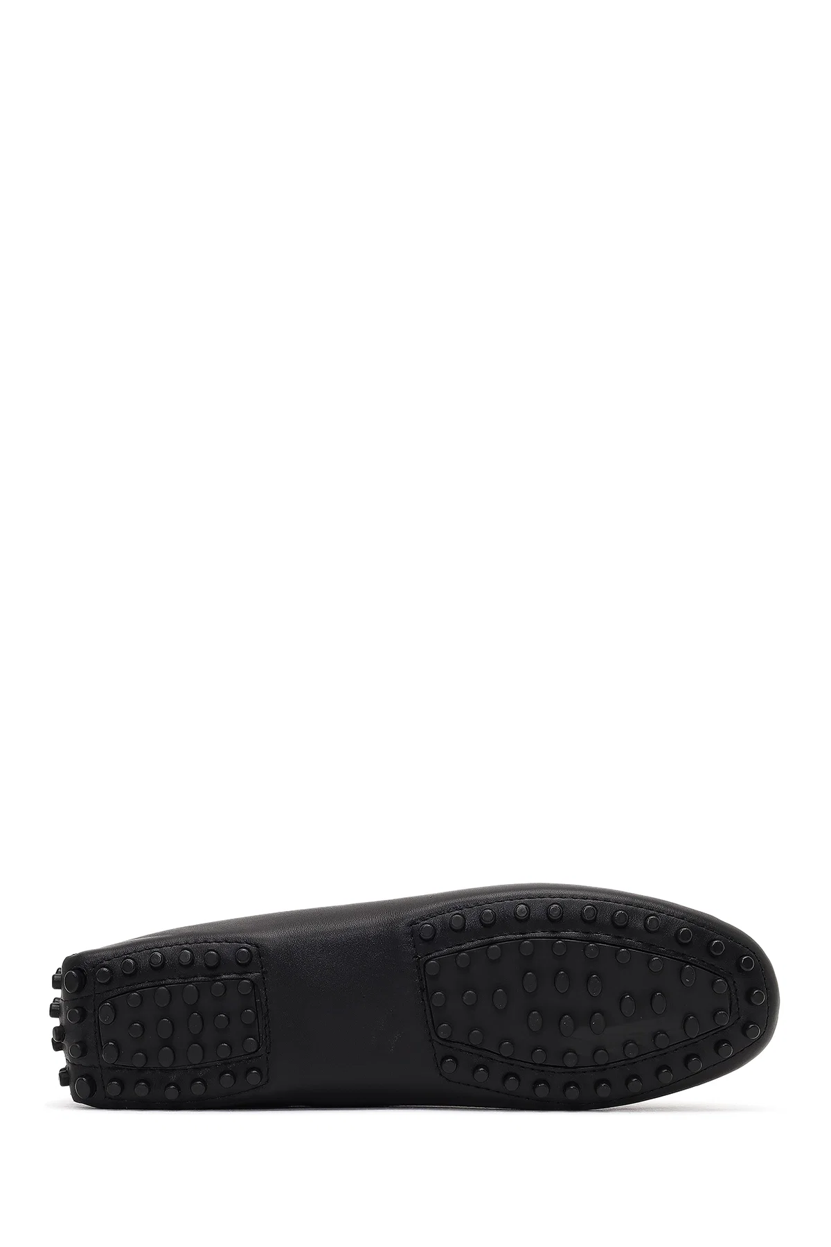 Kadın Siyah Püsküllü Deri Loafer - Image 4