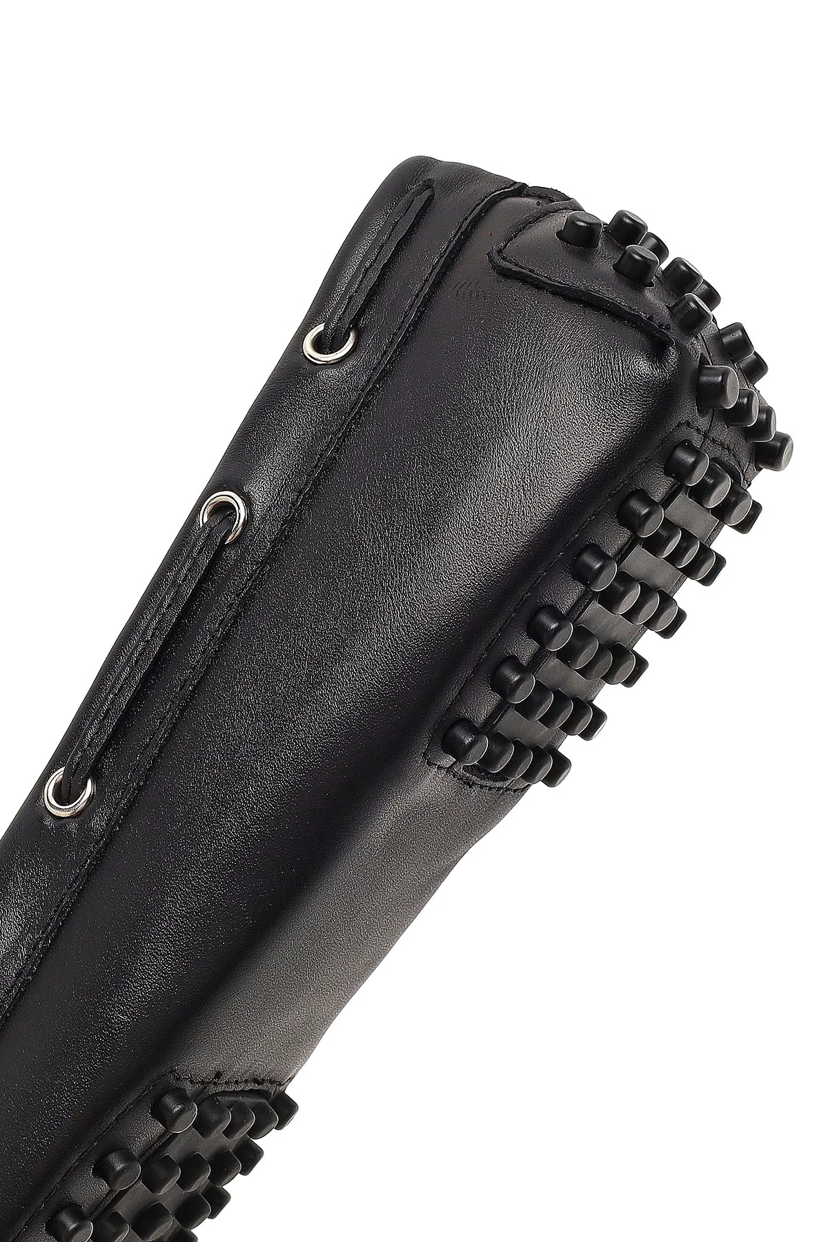 Kadın Siyah Püsküllü Deri Loafer - Image 8