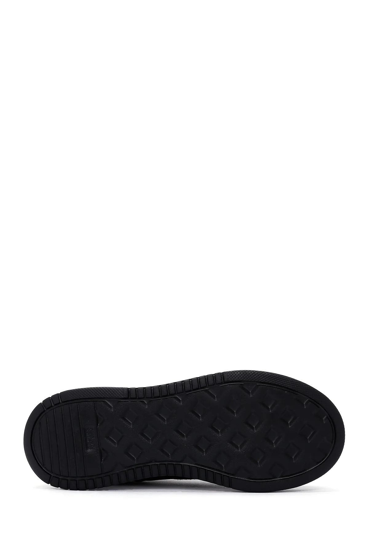 Kadın Siyah Süet Deri Sneaker - Image 4