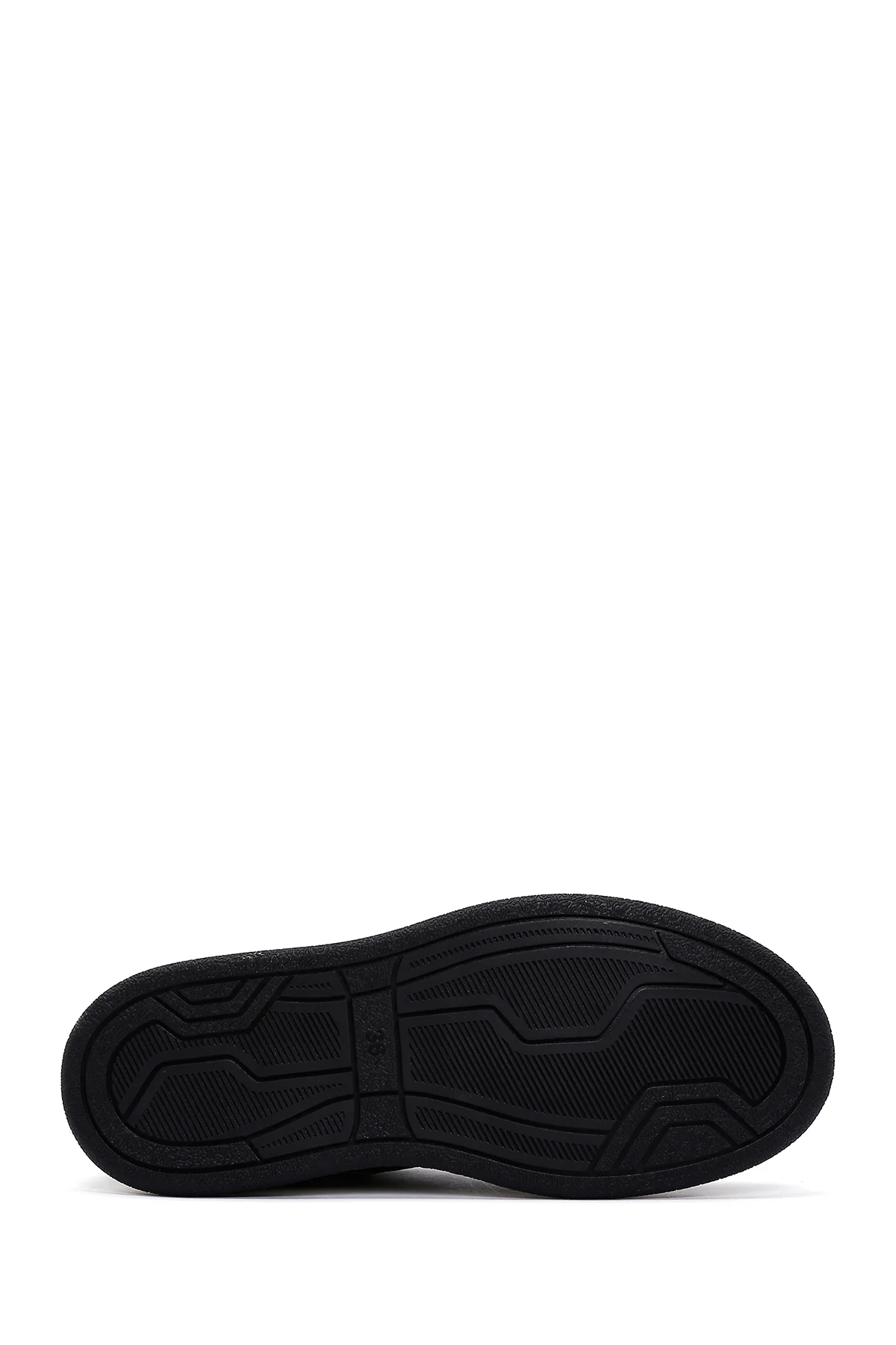 Kadın Siyah Süet Detaylı Sneaker - Image 4