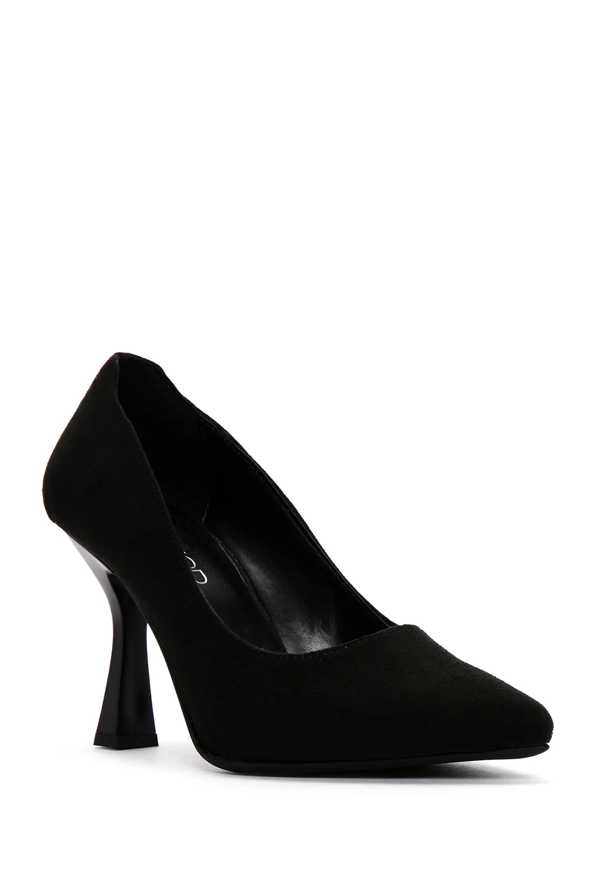 Kadın Siyah Süet Topuklu Stiletto - Image 7