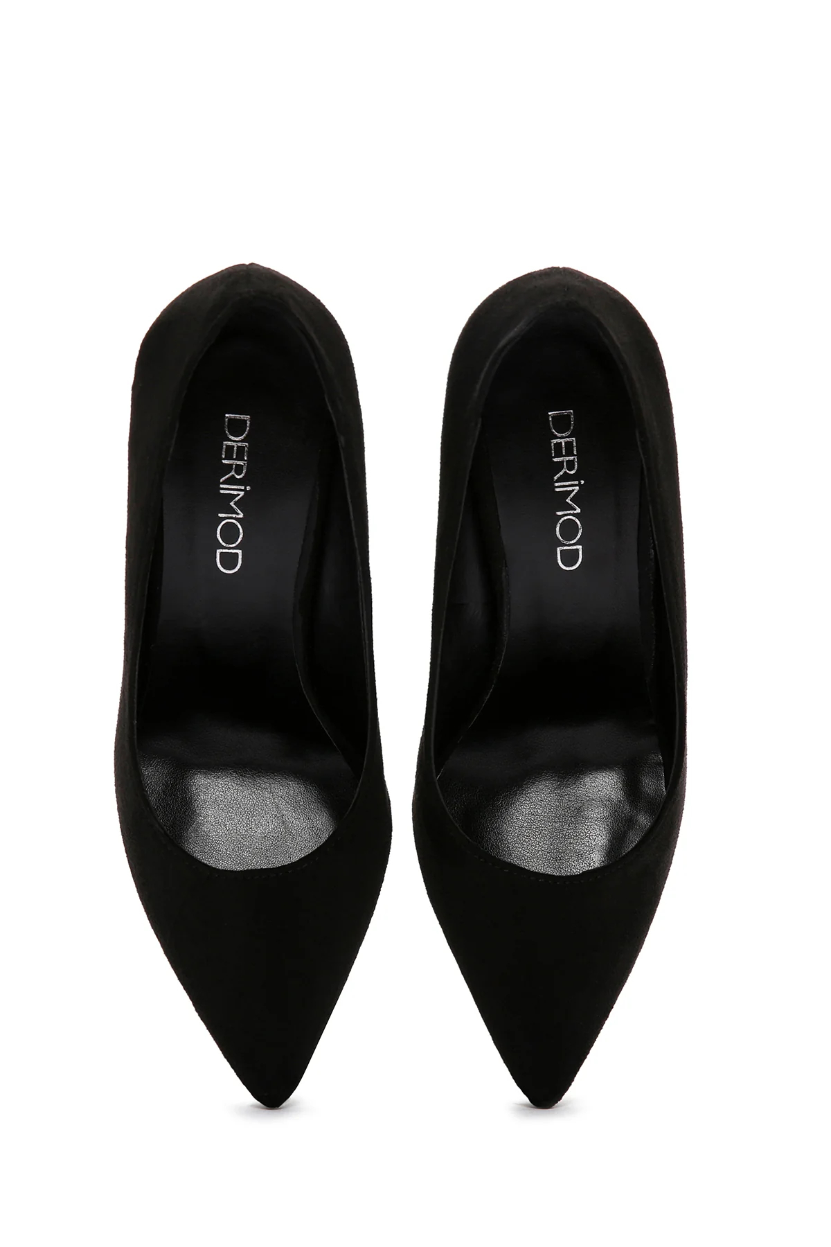 Kadın Siyah Süet Topuklu Stiletto - Image 8