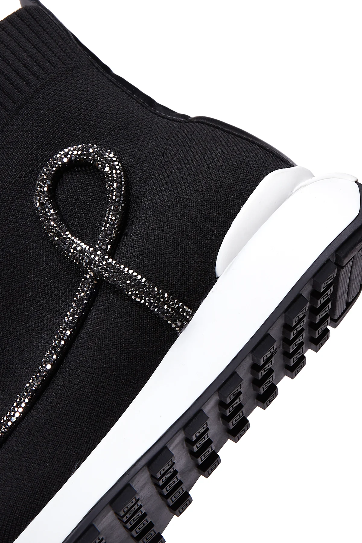 Kadın Siyah Taşlı Bilekli Sneaker - Image 7