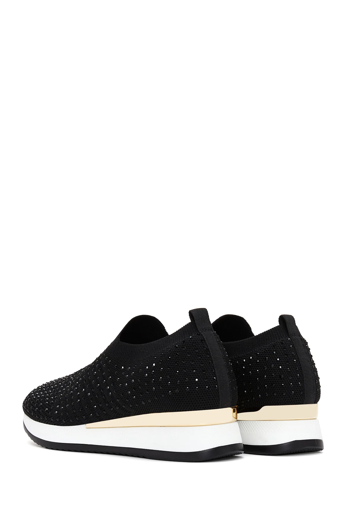 Kadın Siyah Taşlı Sneaker - Image 5