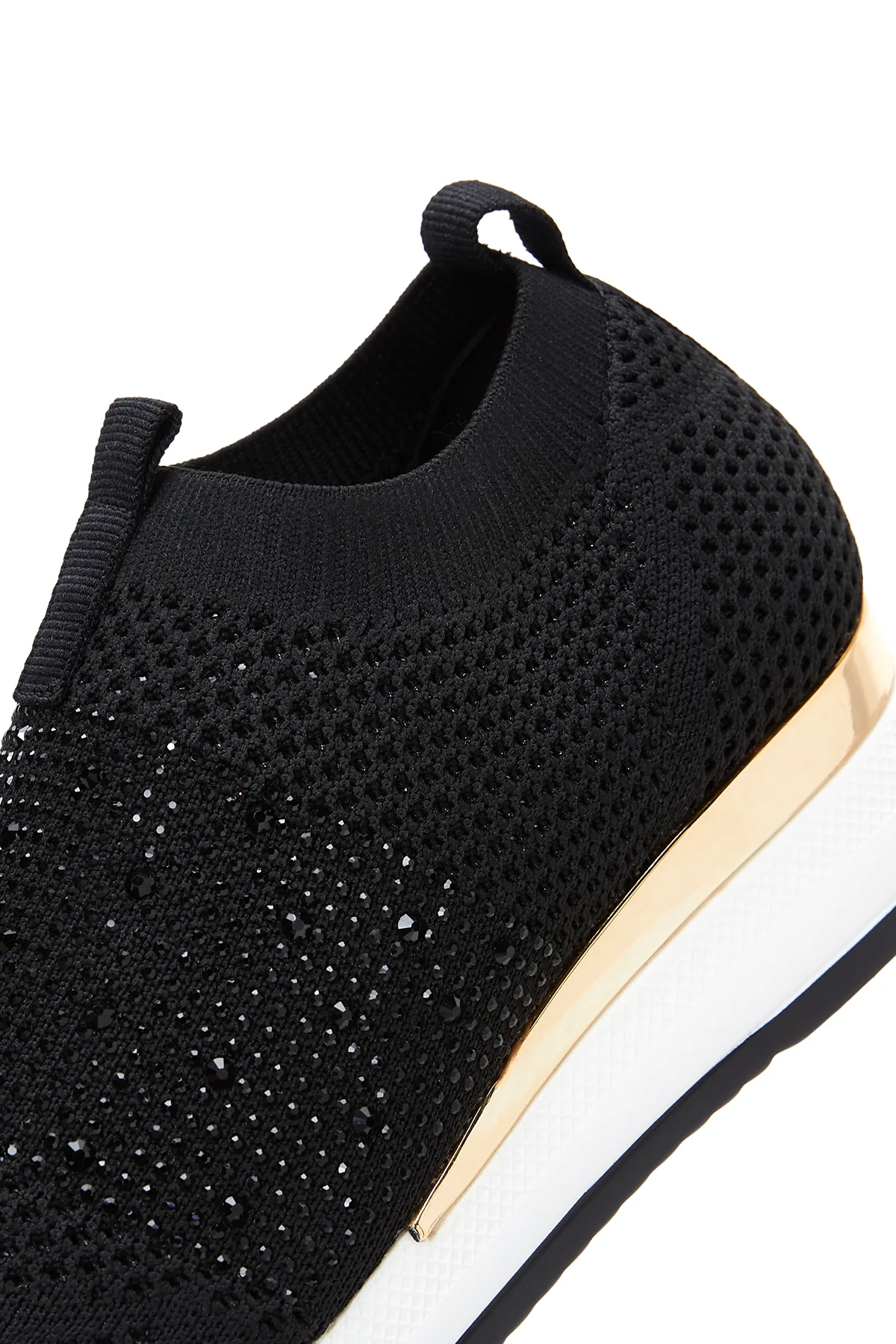 Kadın Siyah Taşlı Sneaker - Image 7