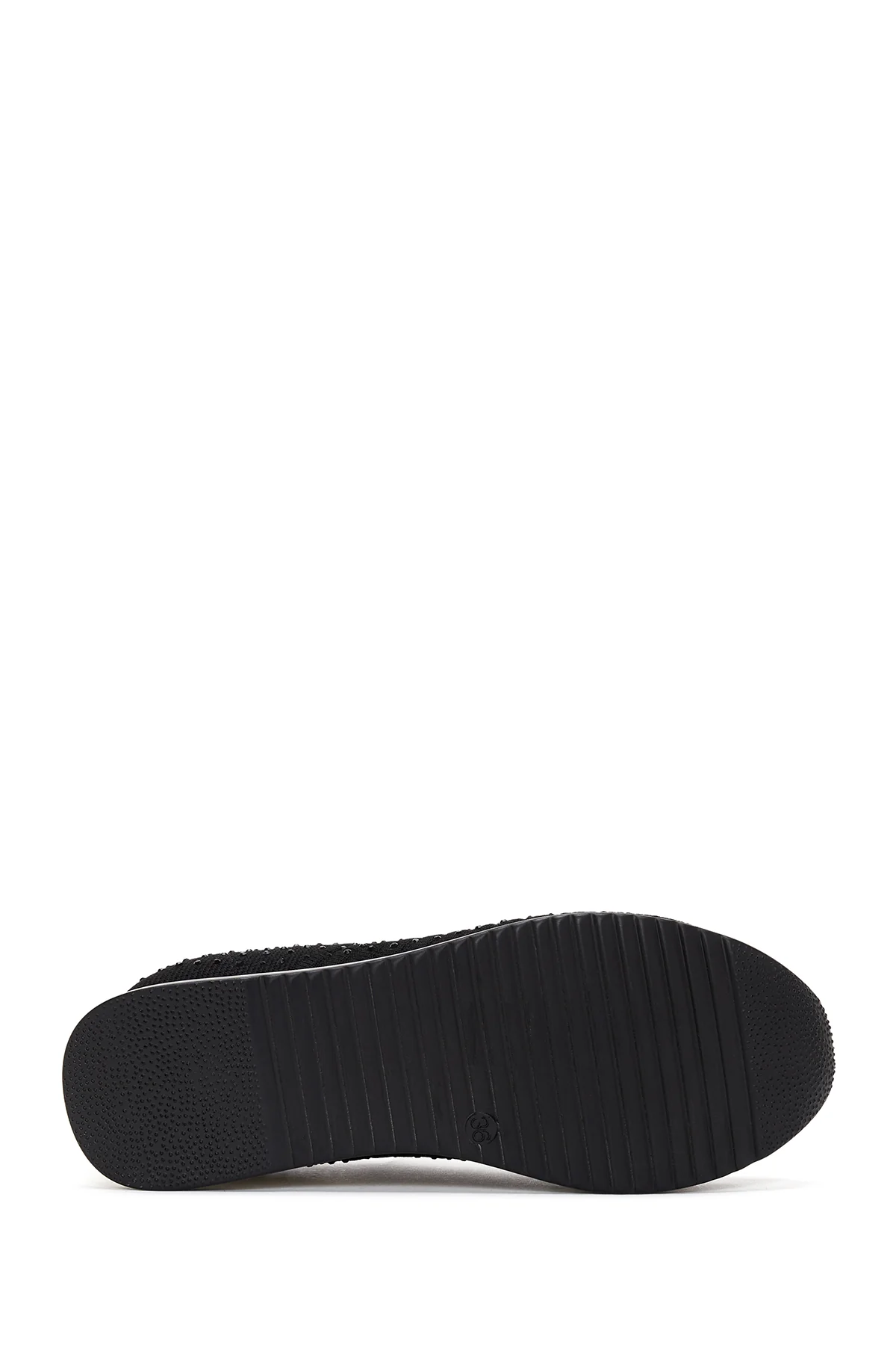 Kadın Siyah Taşlı Sneaker - Image 5