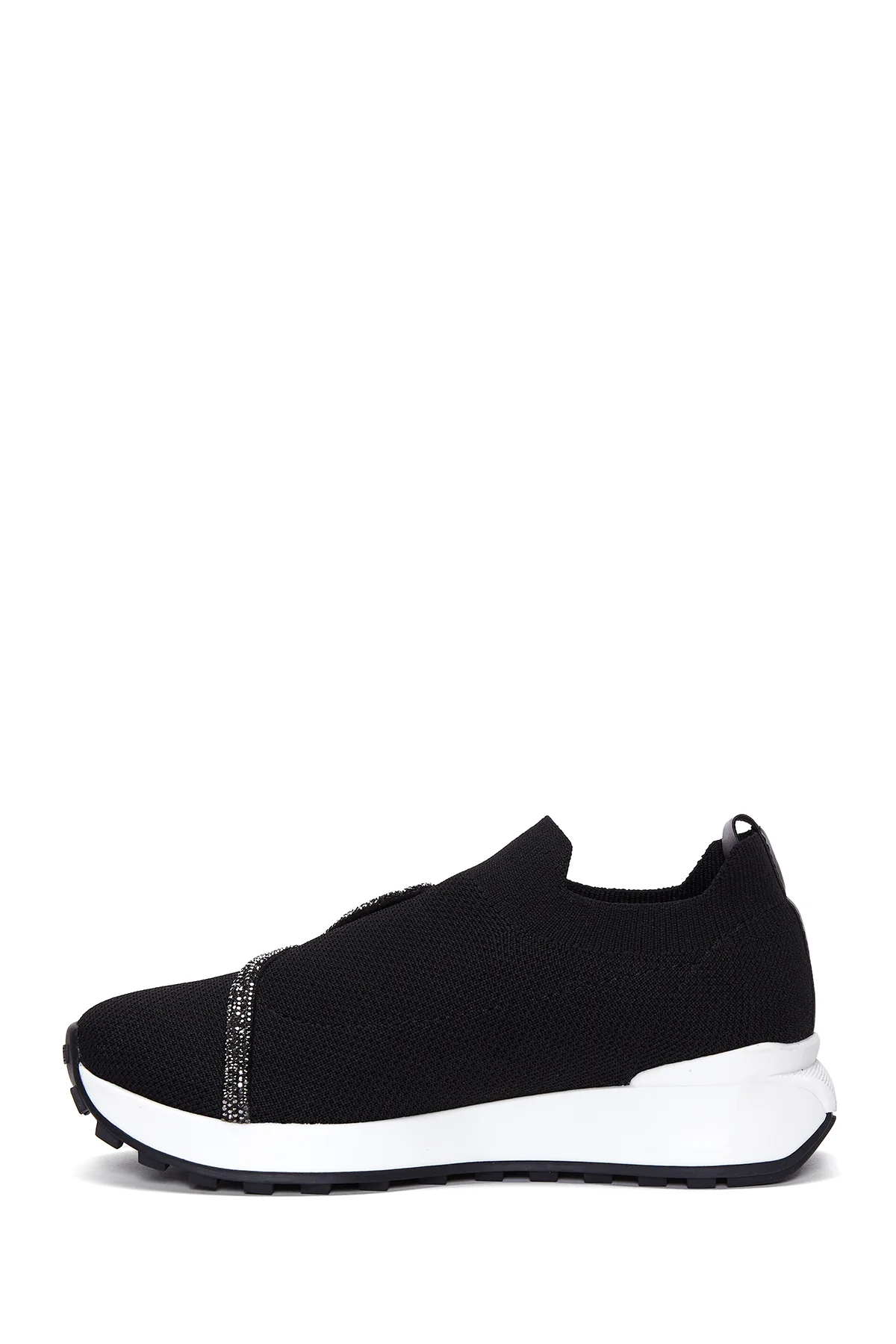 Kadın Siyah Taşlı Sneaker - Image 2