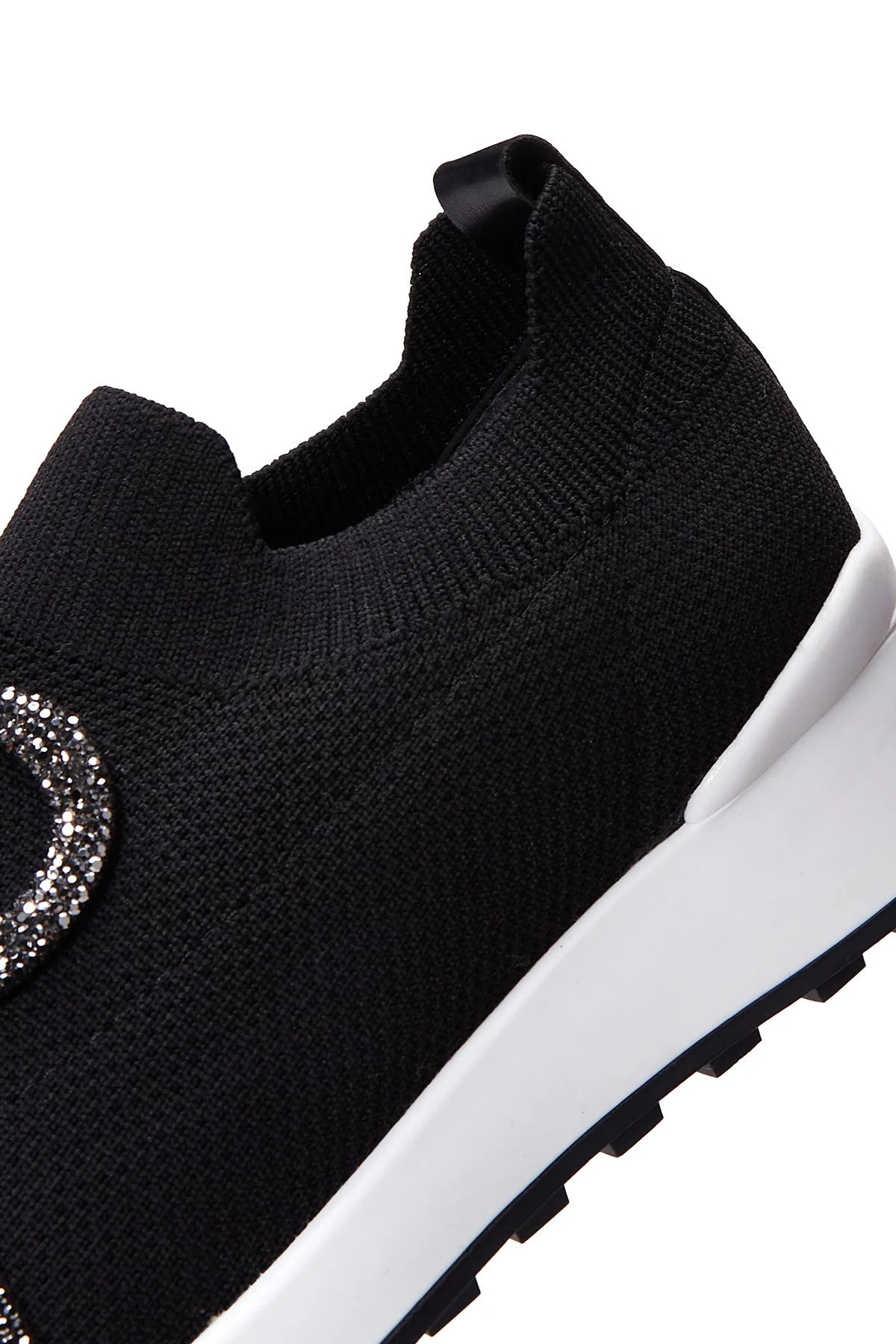 Kadın Siyah Taşlı Sneaker - Image 9