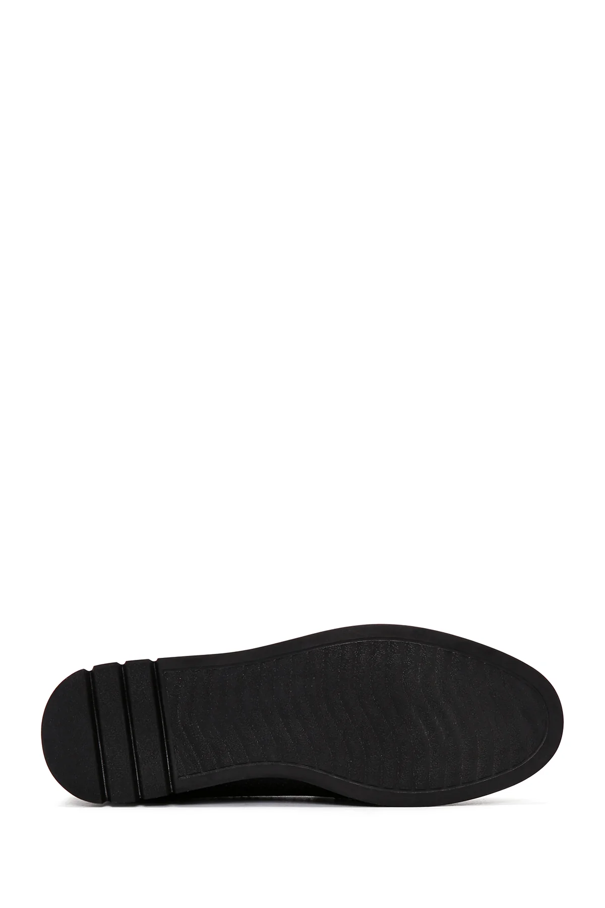 Kadın Siyah Toka Detaylı Deri Comfort Loafer - Image 4