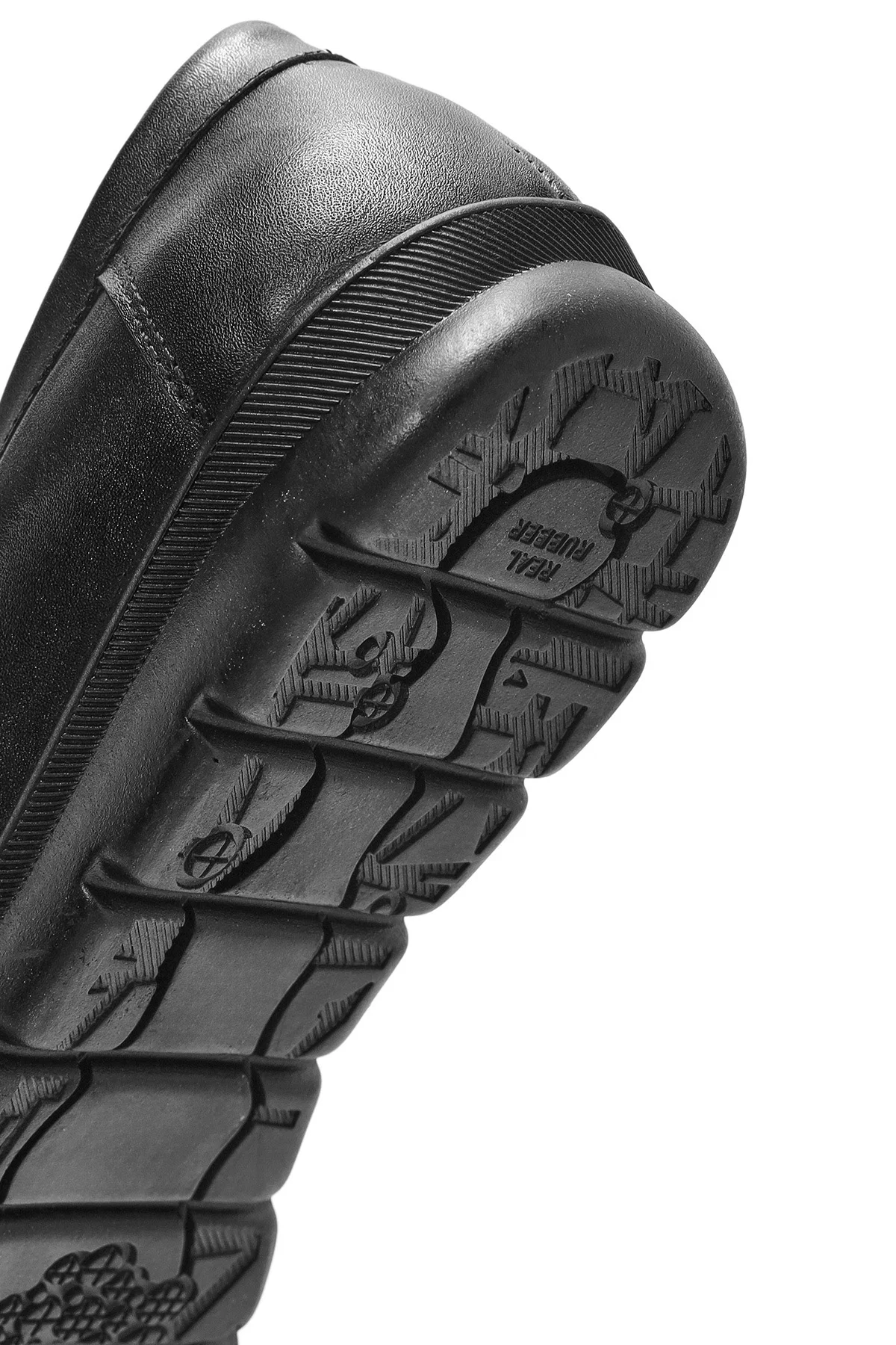 Kadın Siyah Toka Detaylı Deri Comfort Loafer - Image 8