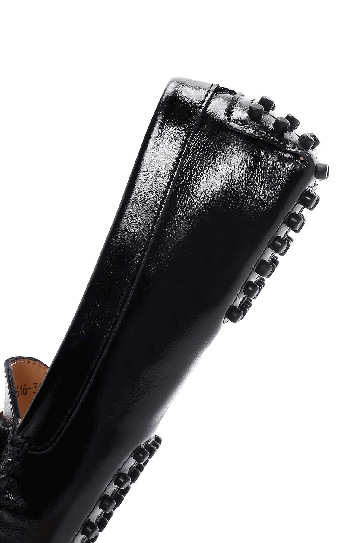 Kadın Siyah Toka Detaylı Deri Loafer - Image 7