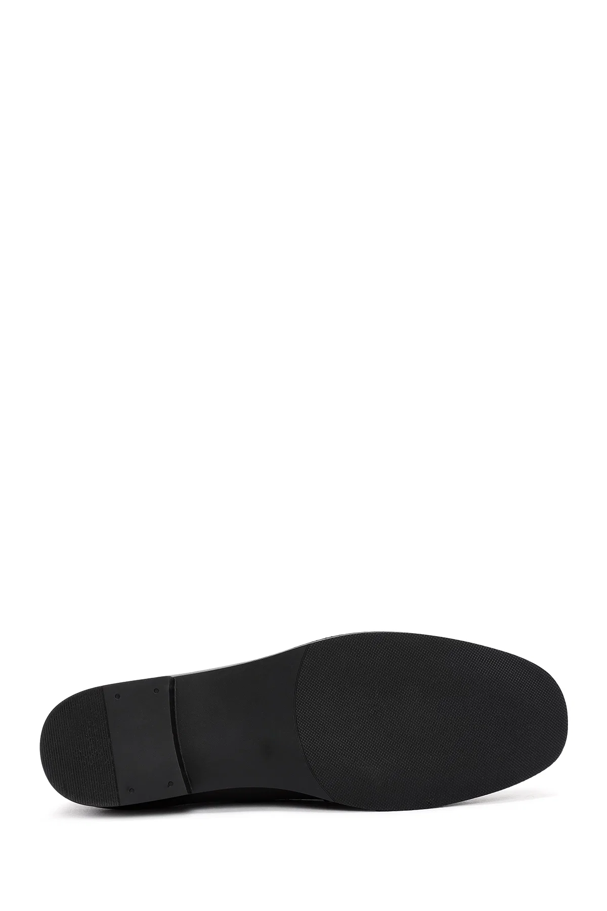 Kadın Siyah Toka Detaylı Deri Maskülen Loafer - Image 4