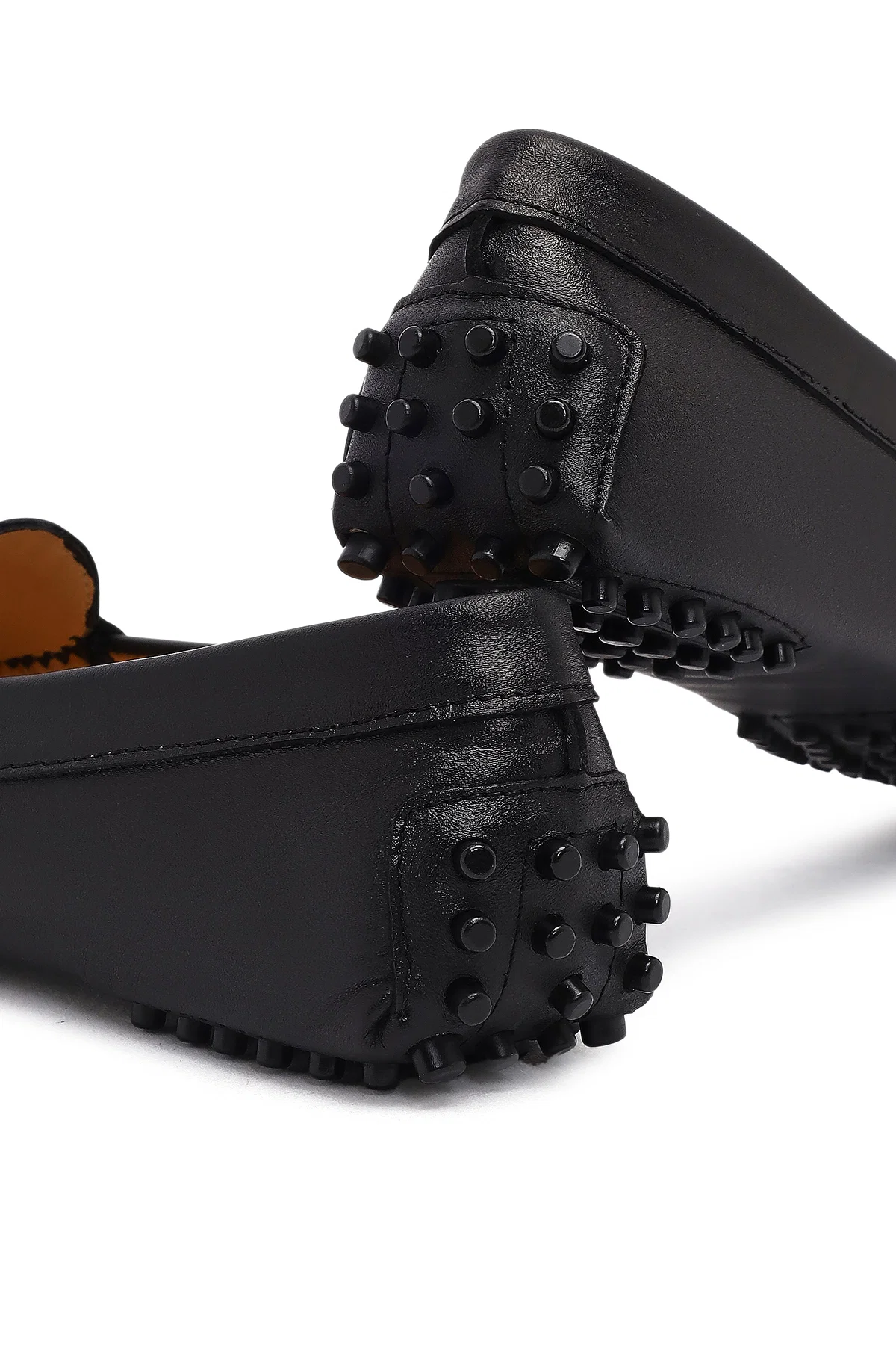 Kadın Siyah Tokalı Deri Loafer - Image 11