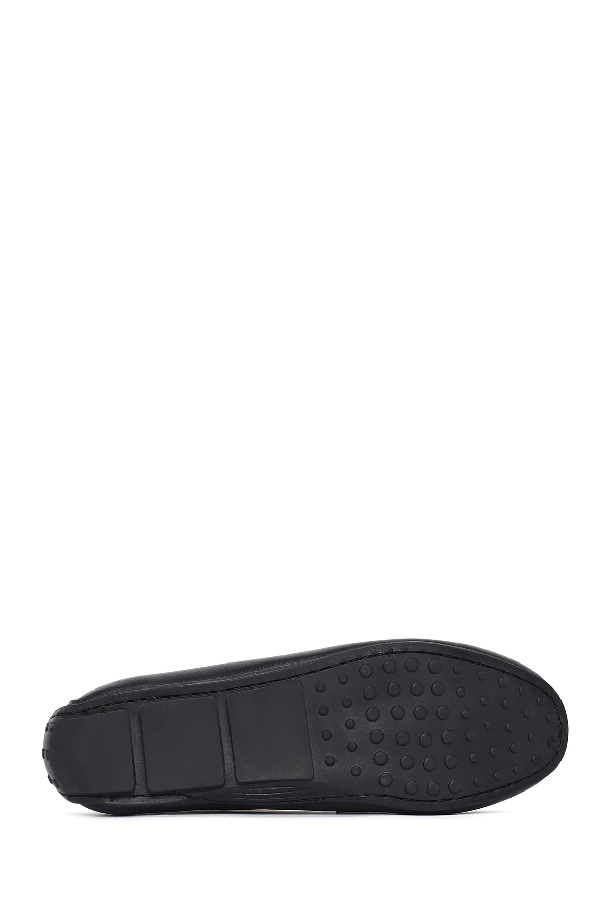 Kadın Siyah Tokalı Deri Loafer - Image 5