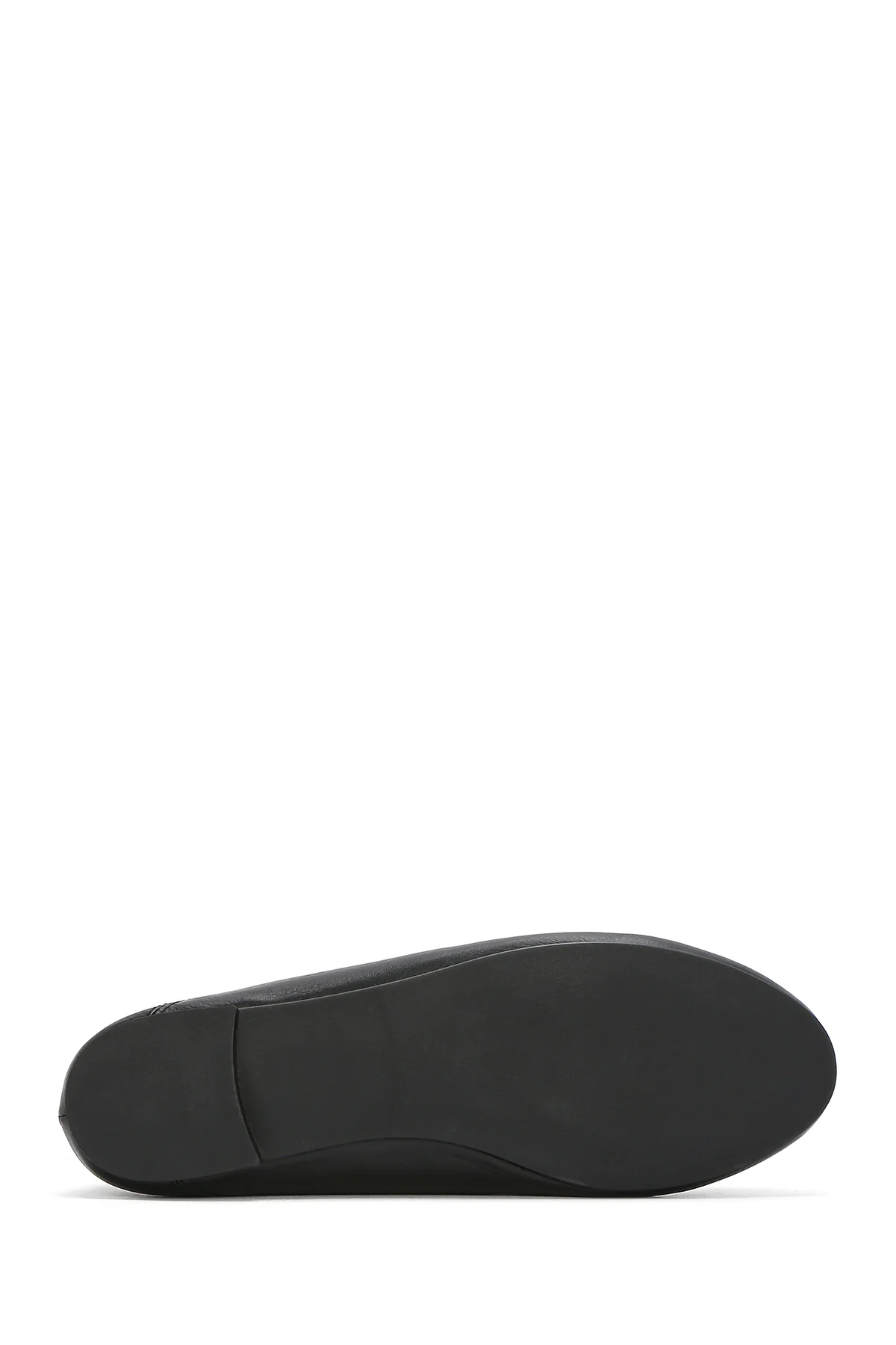 Kadın Siyah Tokalı Deri Maskülen Loafer - Image 5