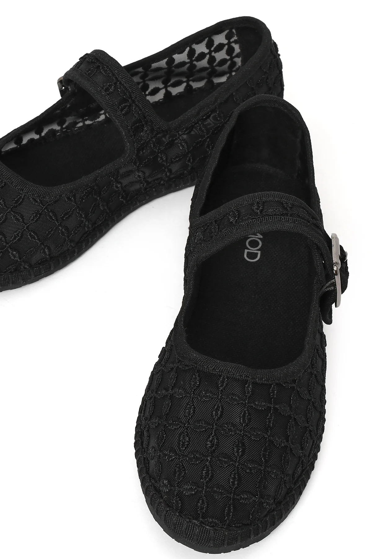 Kadın Siyah Tokalı Espadril - Image 10