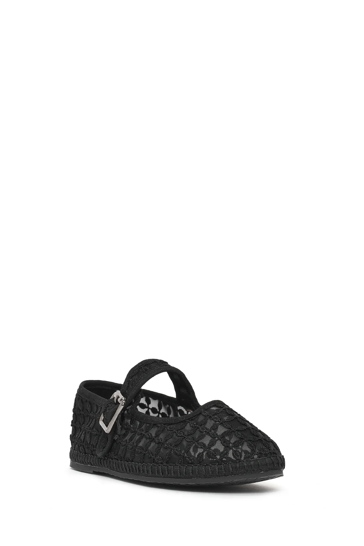 Kadın Siyah Tokalı Espadril - Image 7
