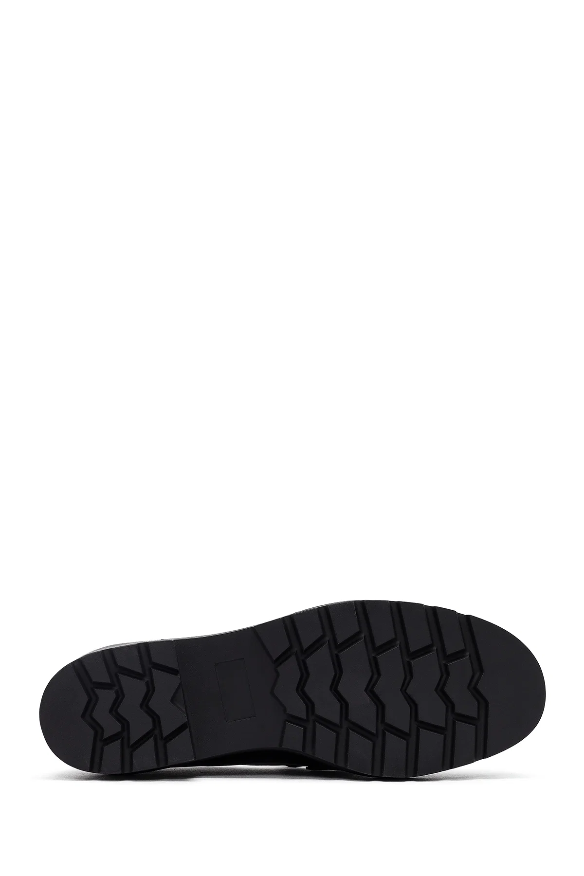 Kadın Siyah Tokalı Kalın Tabanlı Maskülen Loafer - Image 4