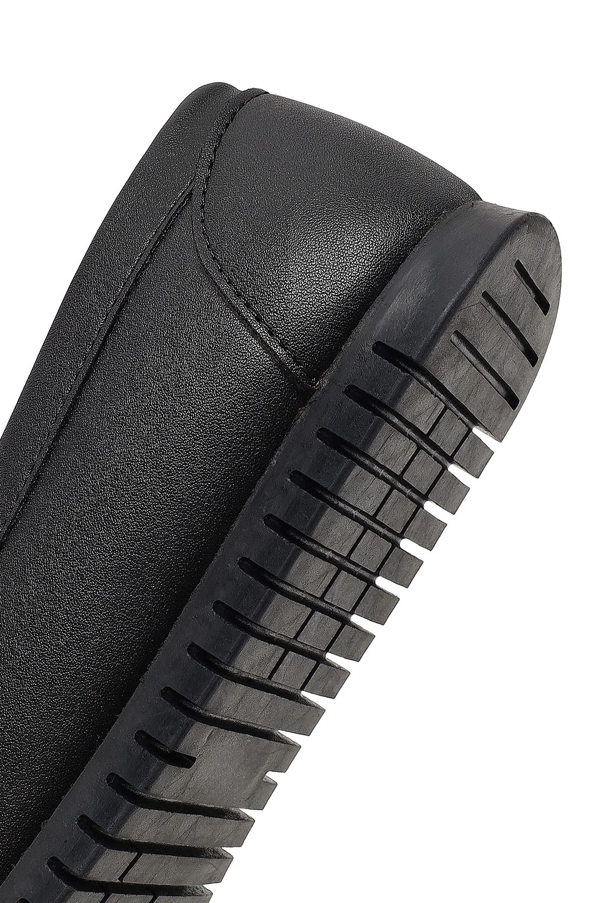 Kadın Siyah Tokalı Loafer - Image 8
