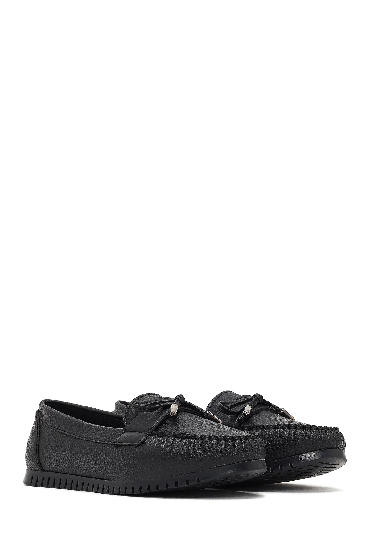 Kadın Siyah Tokalı Loafer - Image 3