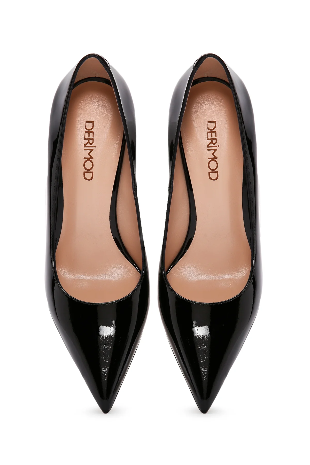Kadın Siyah Topuklu Deri Stiletto - Image 8