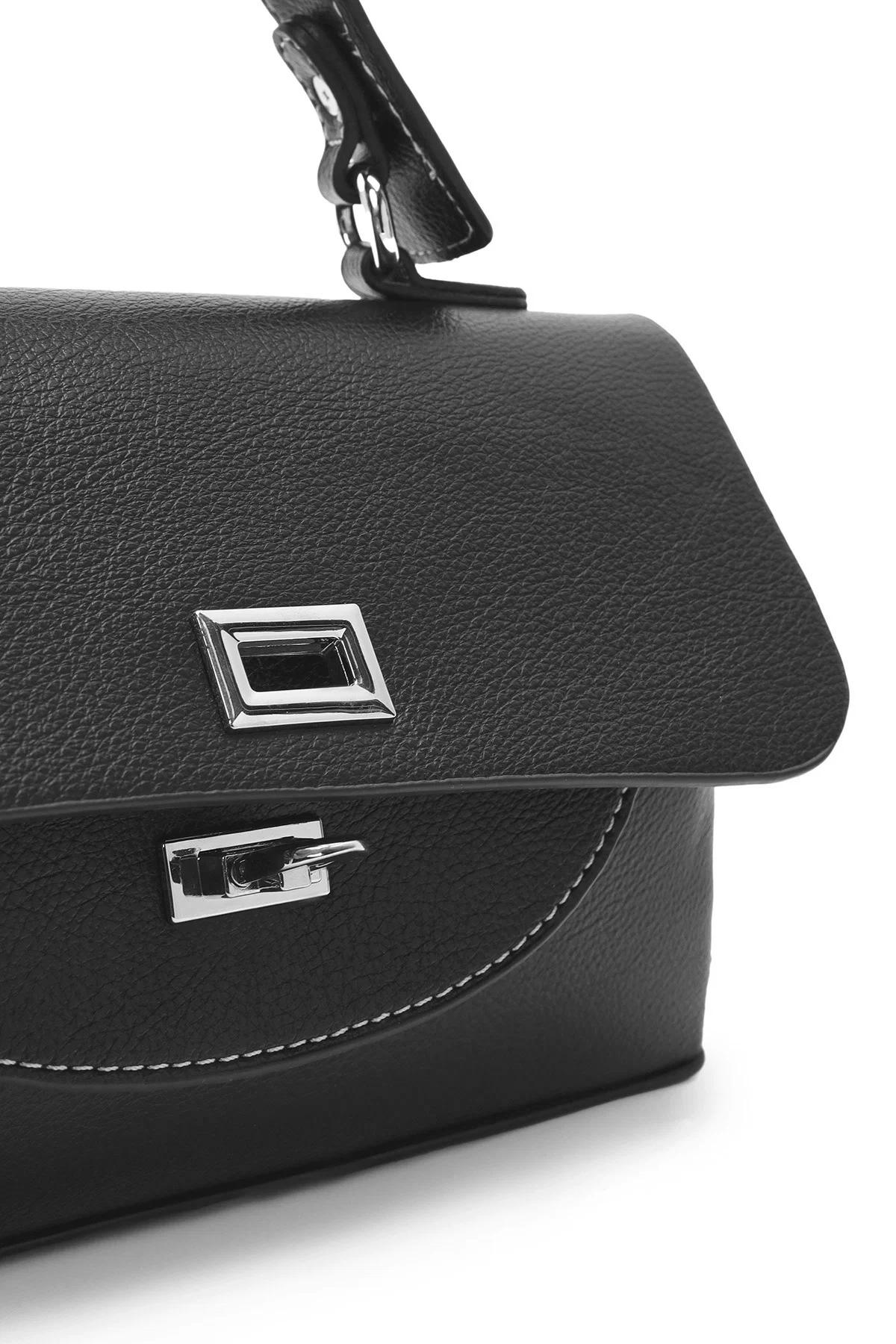 Kadın Siyah Uzun Askılı Casual Kol Çantası - Image 10
