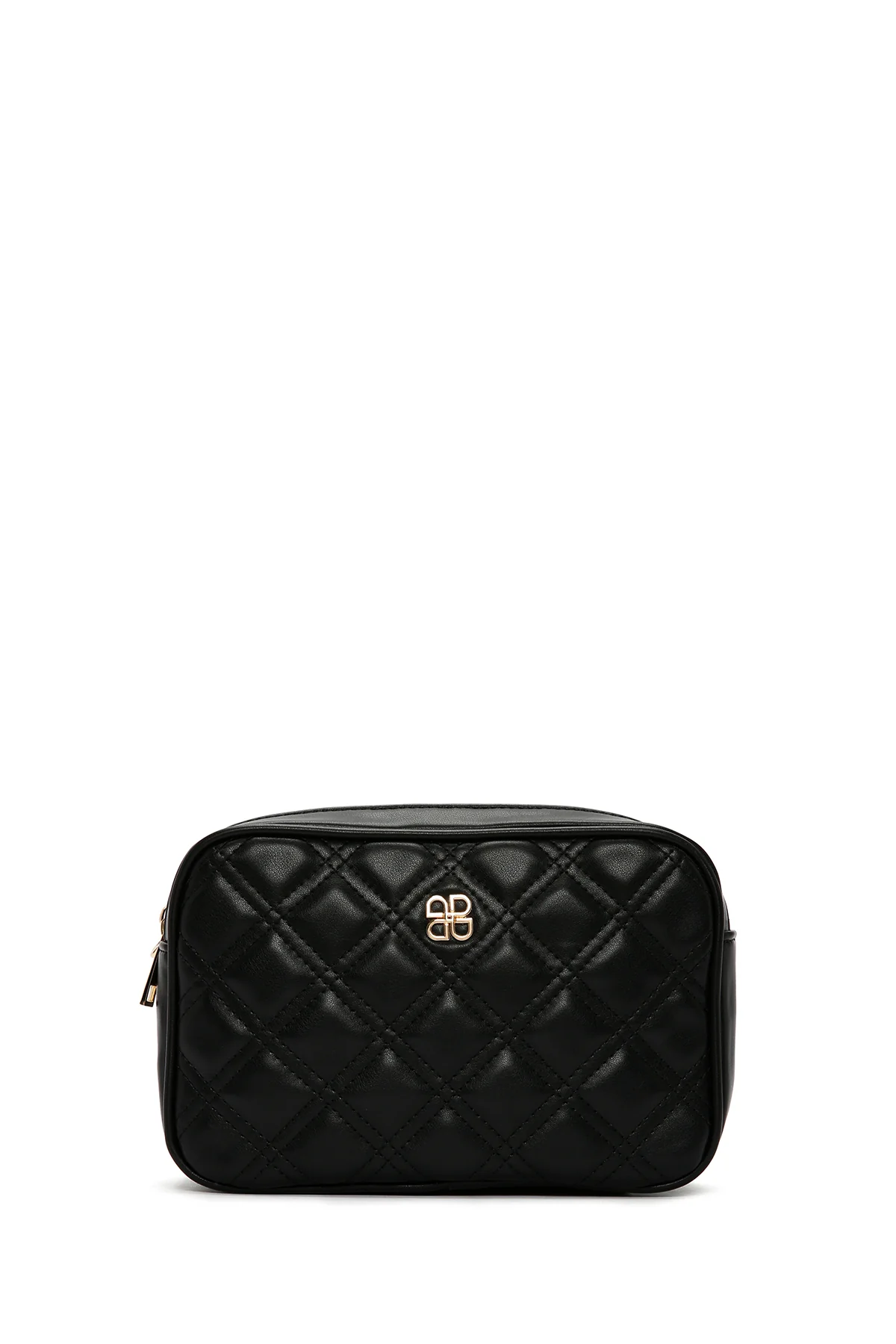 Kadın Siyah Uzun Askılı Kapitone Çapraz Çanta - Image 3
