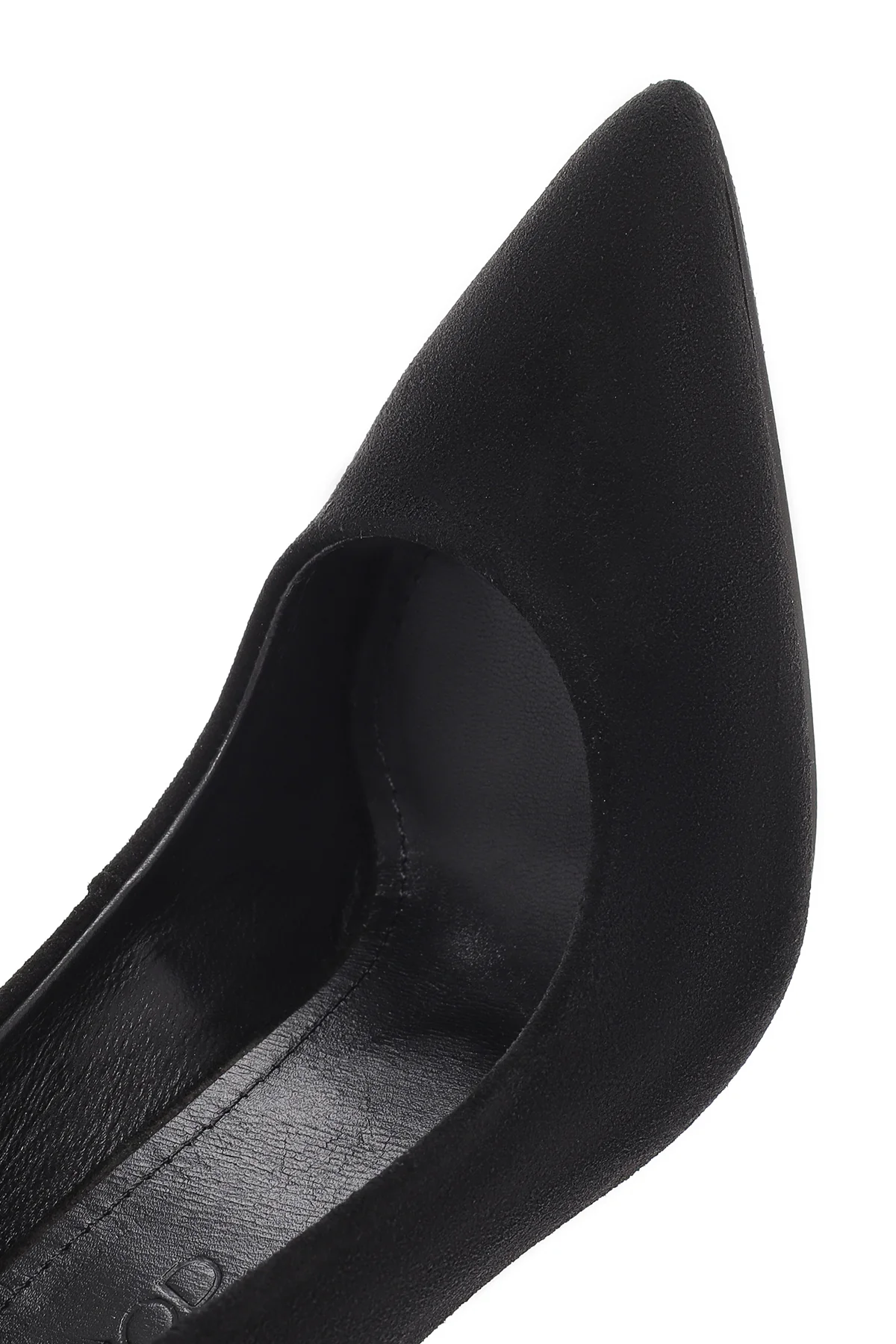 Kadın Siyah Yüksek Topuklu Süet Deri Stiletto - Image 10