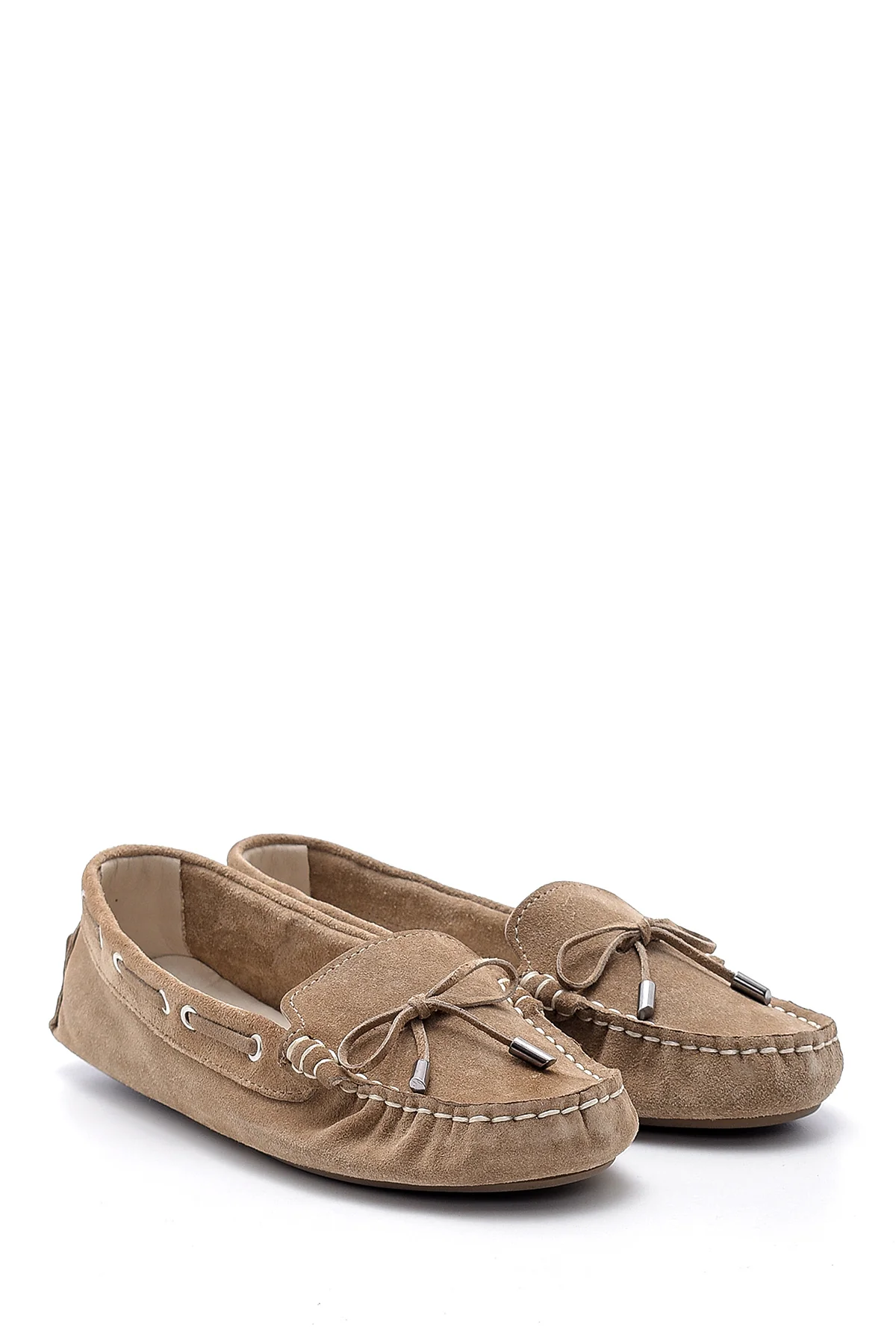 Kadın Süet Deri Loafer - Image 3