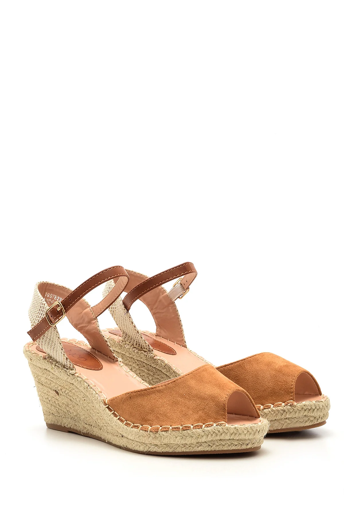 Kadın Süet Dolgu Topuklu Espadril Ayakkabı - Image 3