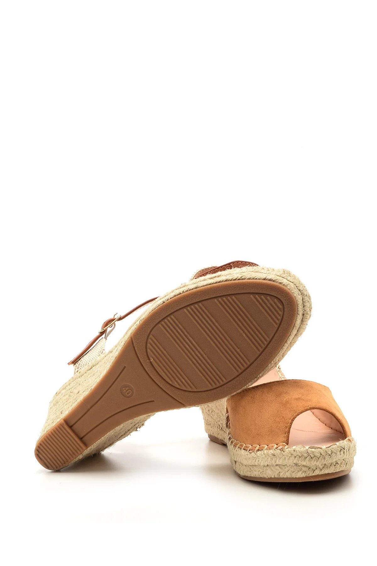 Kadın Süet Dolgu Topuklu Espadril Ayakkabı - Image 4