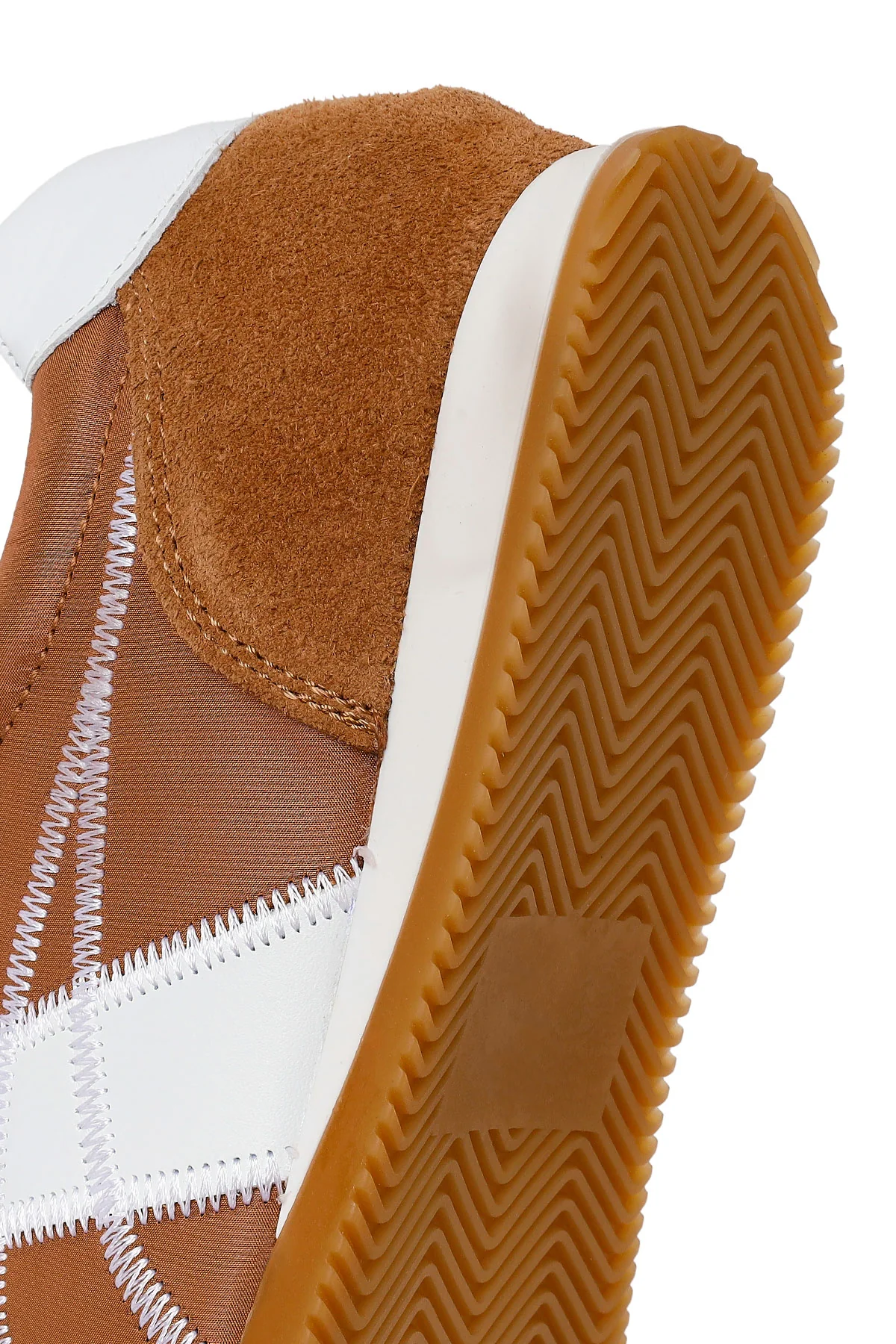 Kadın Taba Bağcıklı Deri Sneaker - Image 8