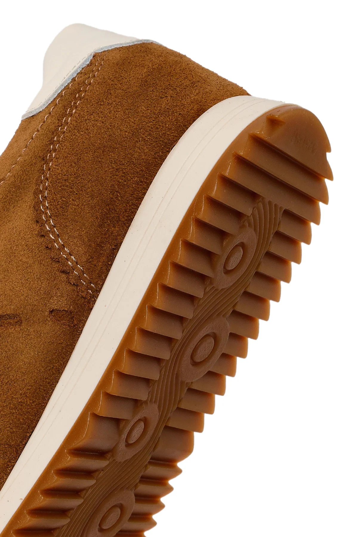 Kadın Taba Bağcıklı Süet Deri Sneaker - Image 8