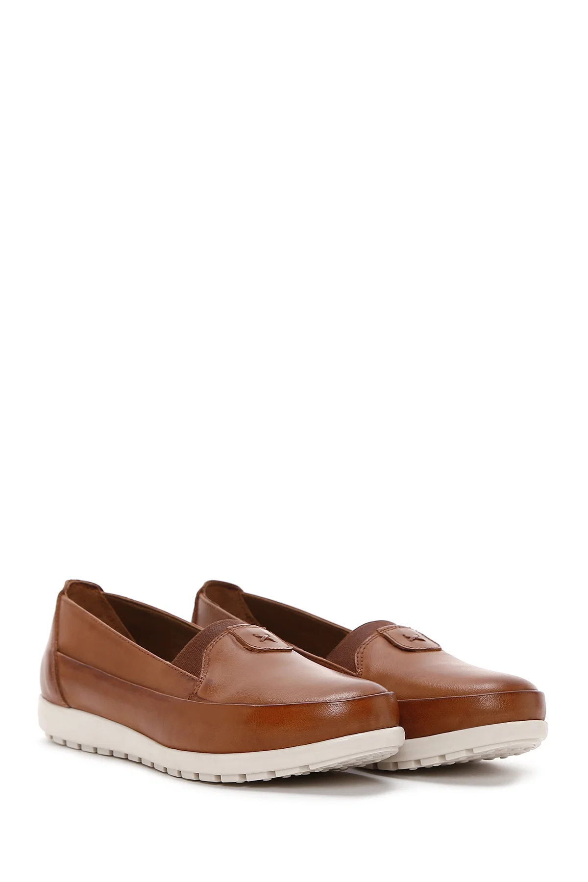 Kadın Taba Deri Comfort Loafer - Image 3