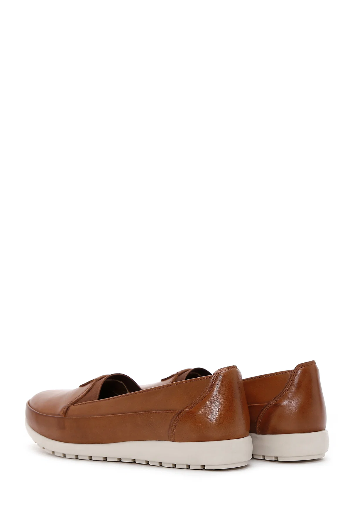 Kadın Taba Deri Comfort Loafer - Image 5