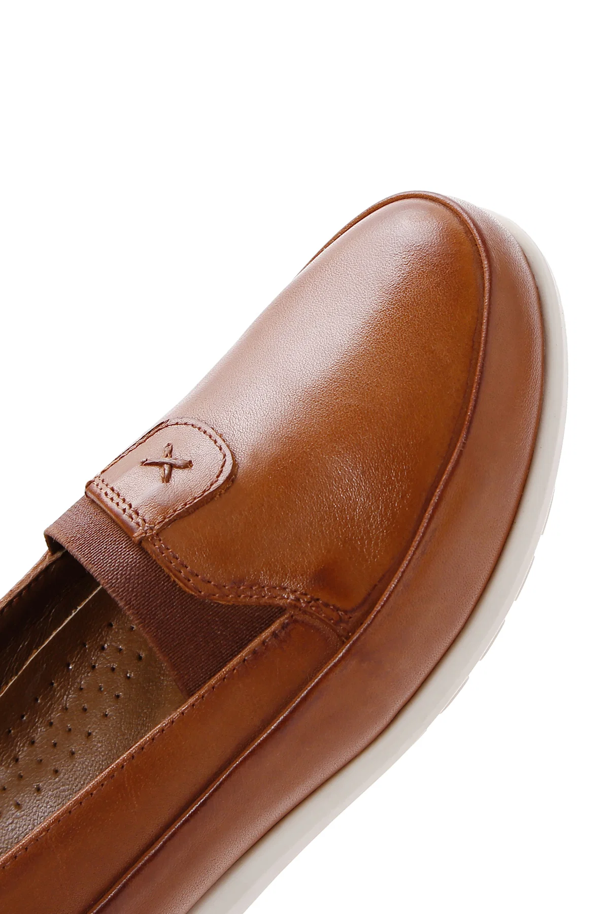 Kadın Taba Deri Comfort Loafer - Image 8
