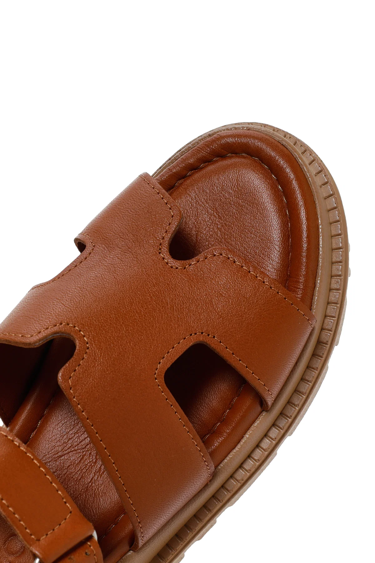 Kadın Taba Deri Comfort Sandalet - Image 12