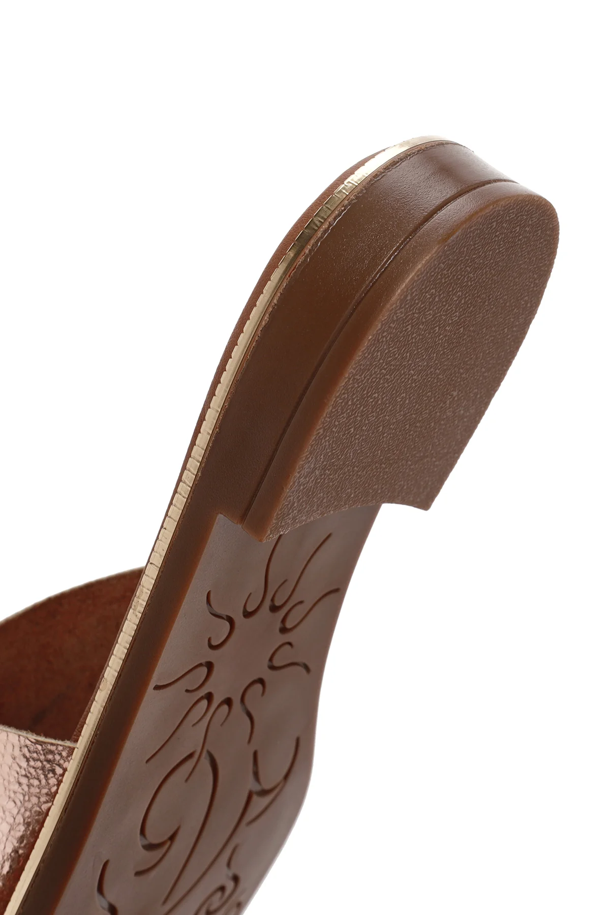 Kadın Taba Deri Comfort Terlik - Image 9