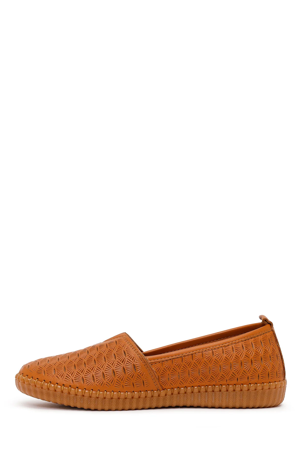 Kadın Taba Deri Konfor Loafer - Image 3