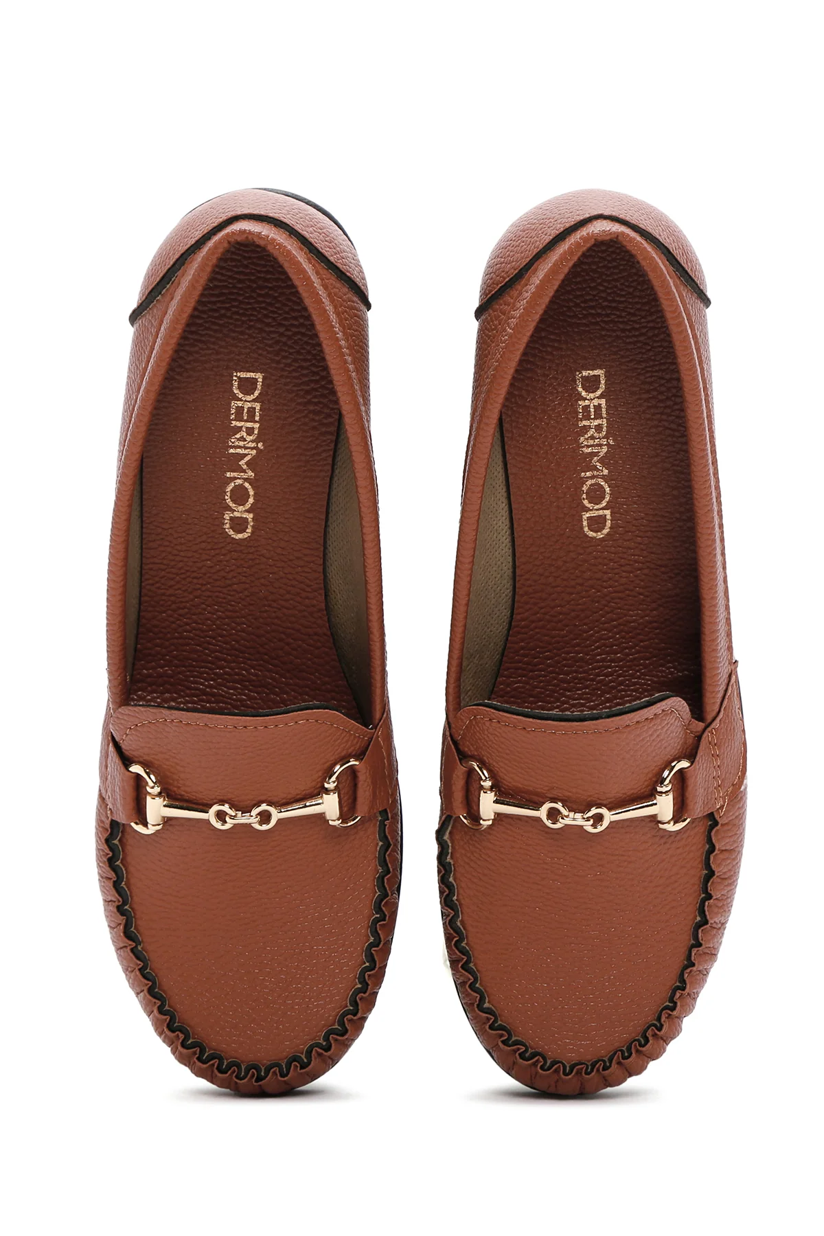 Kadın Taba Dolgu Topuk Loafer - Image 7