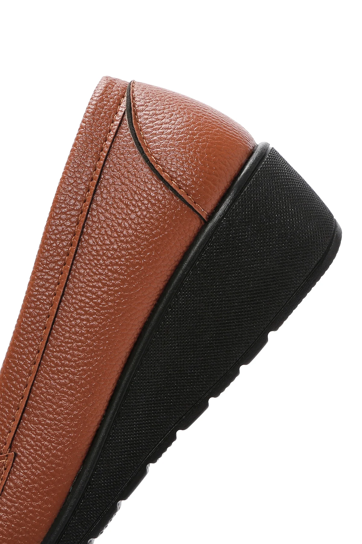 Kadın Taba Dolgu Topuk Loafer - Image 9
