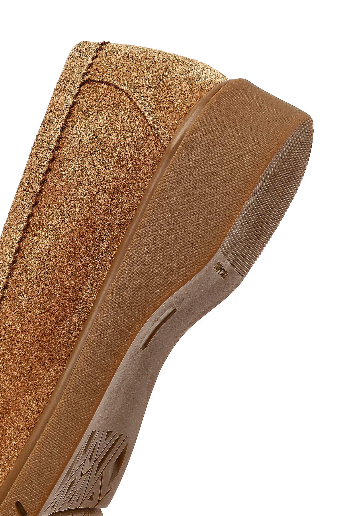 Kadın Taba Süet Deri Comfort Loafer - Image 8