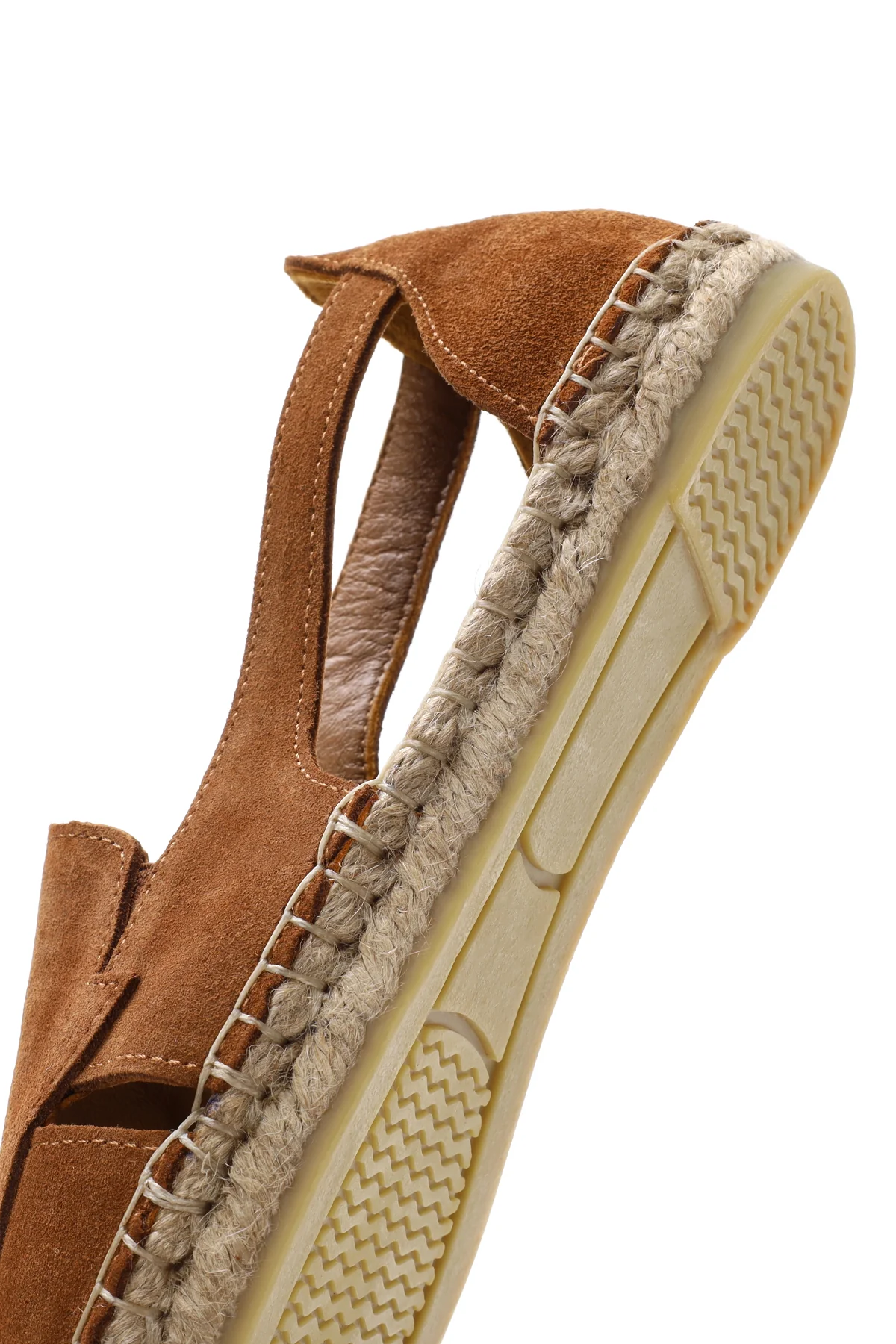 Kadın Taba Süet Deri Espadril - Image 8
