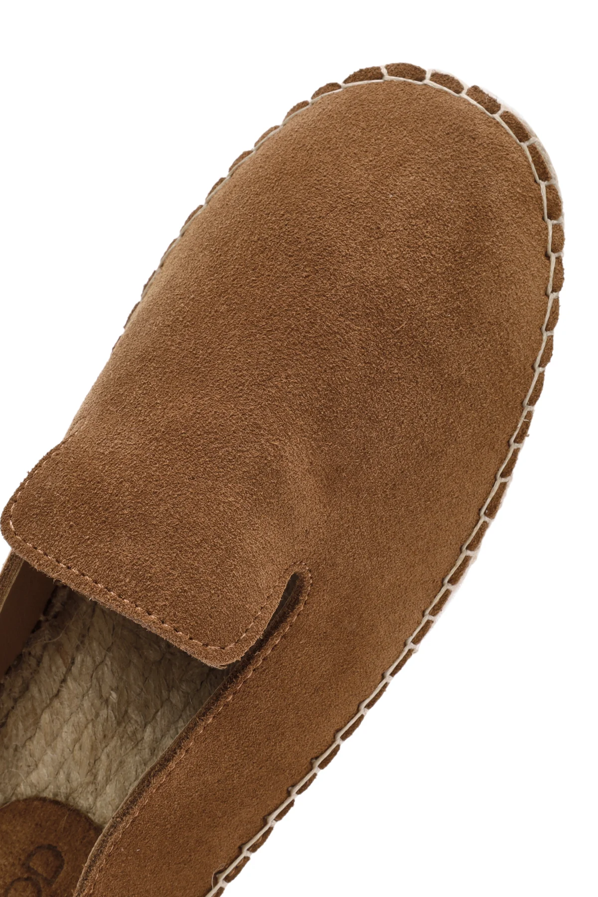Kadın Taba Süet Deri Espadril Terlik - Image 9