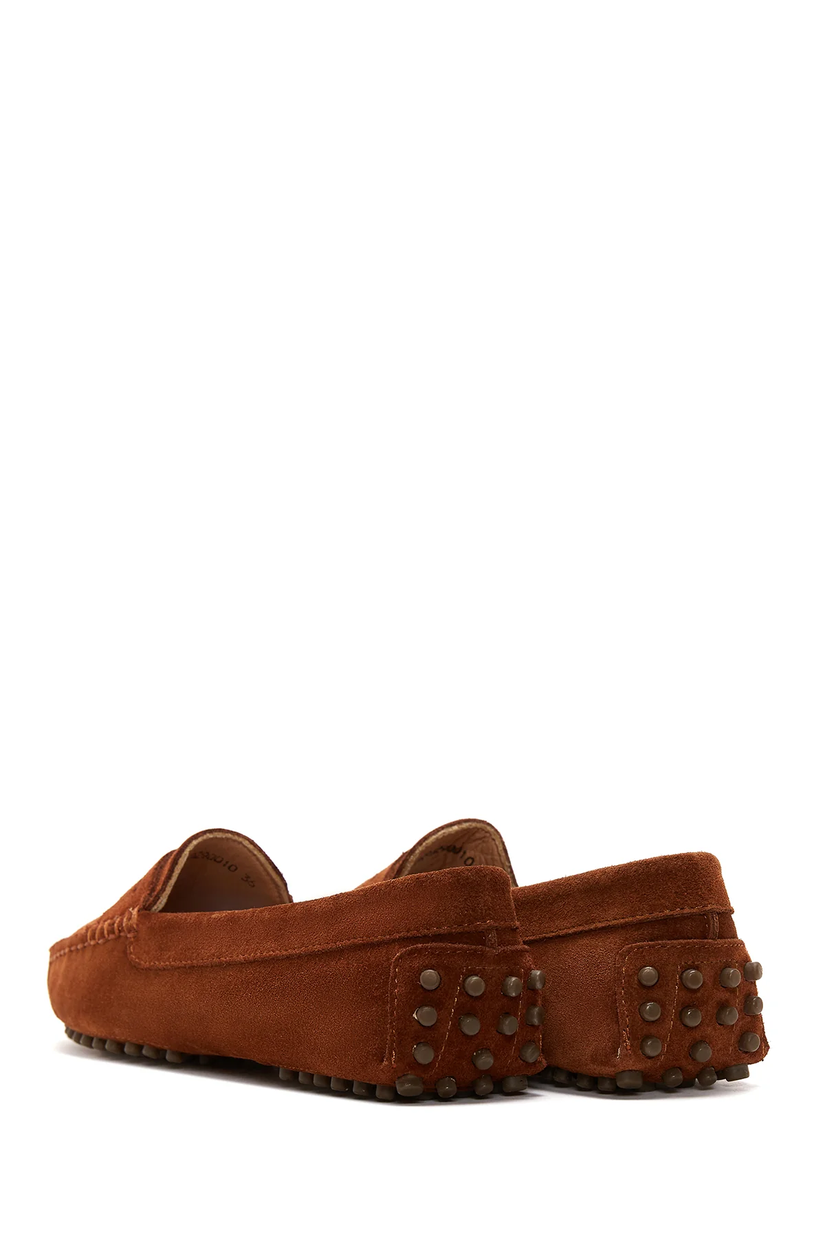 Kadın Taba Süet Deri Loafer - Image 5