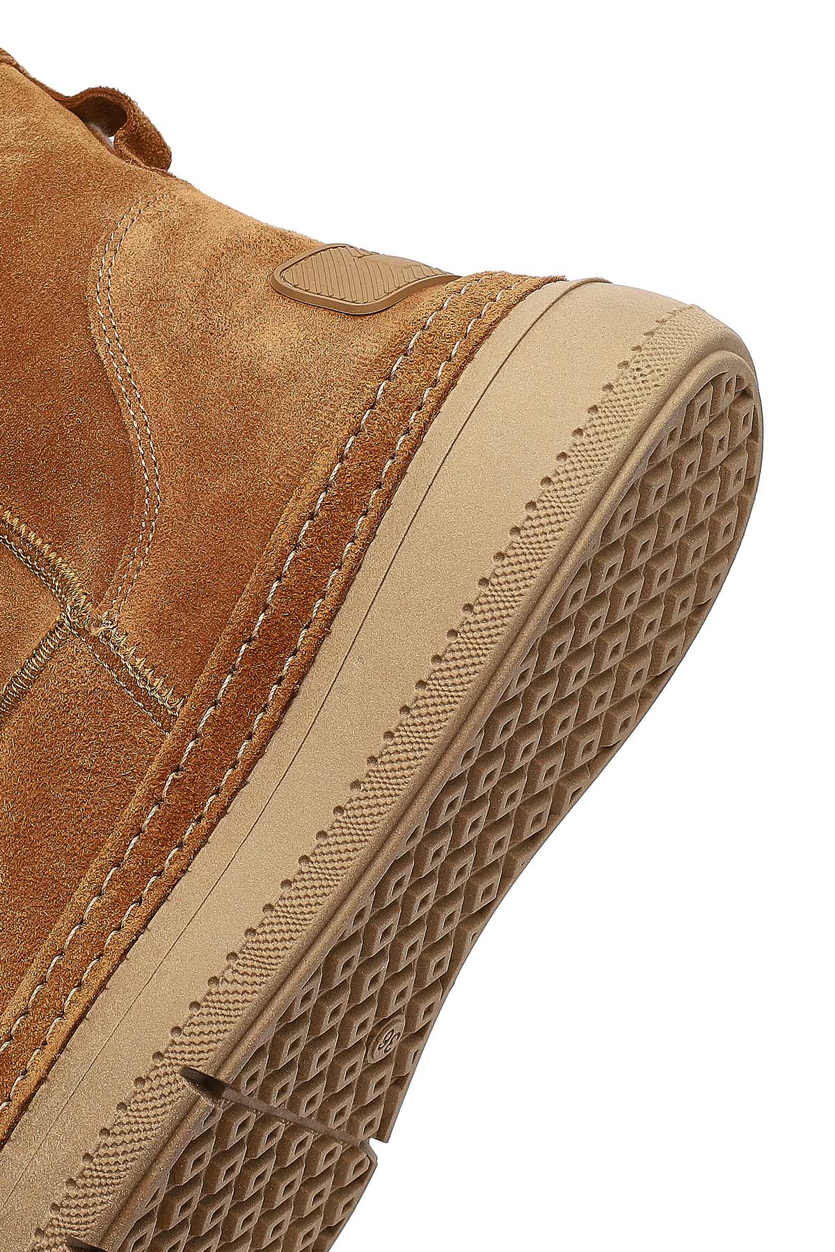 Kadın Taba Süet Deri Teddy Bot - Image 8