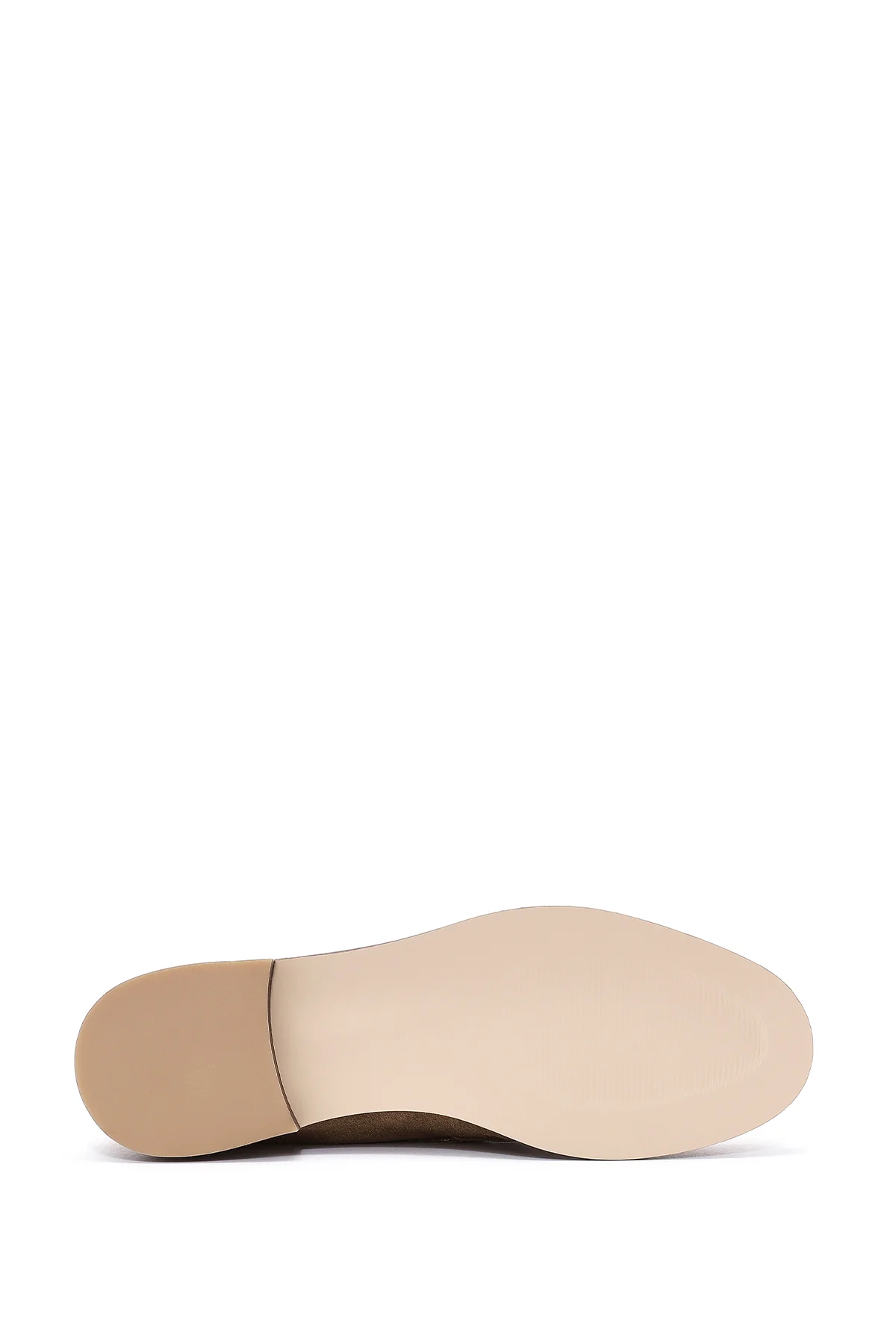 Kadın Taba Toka Detaylı Süet Deri Maskülen Loafer - Image 5