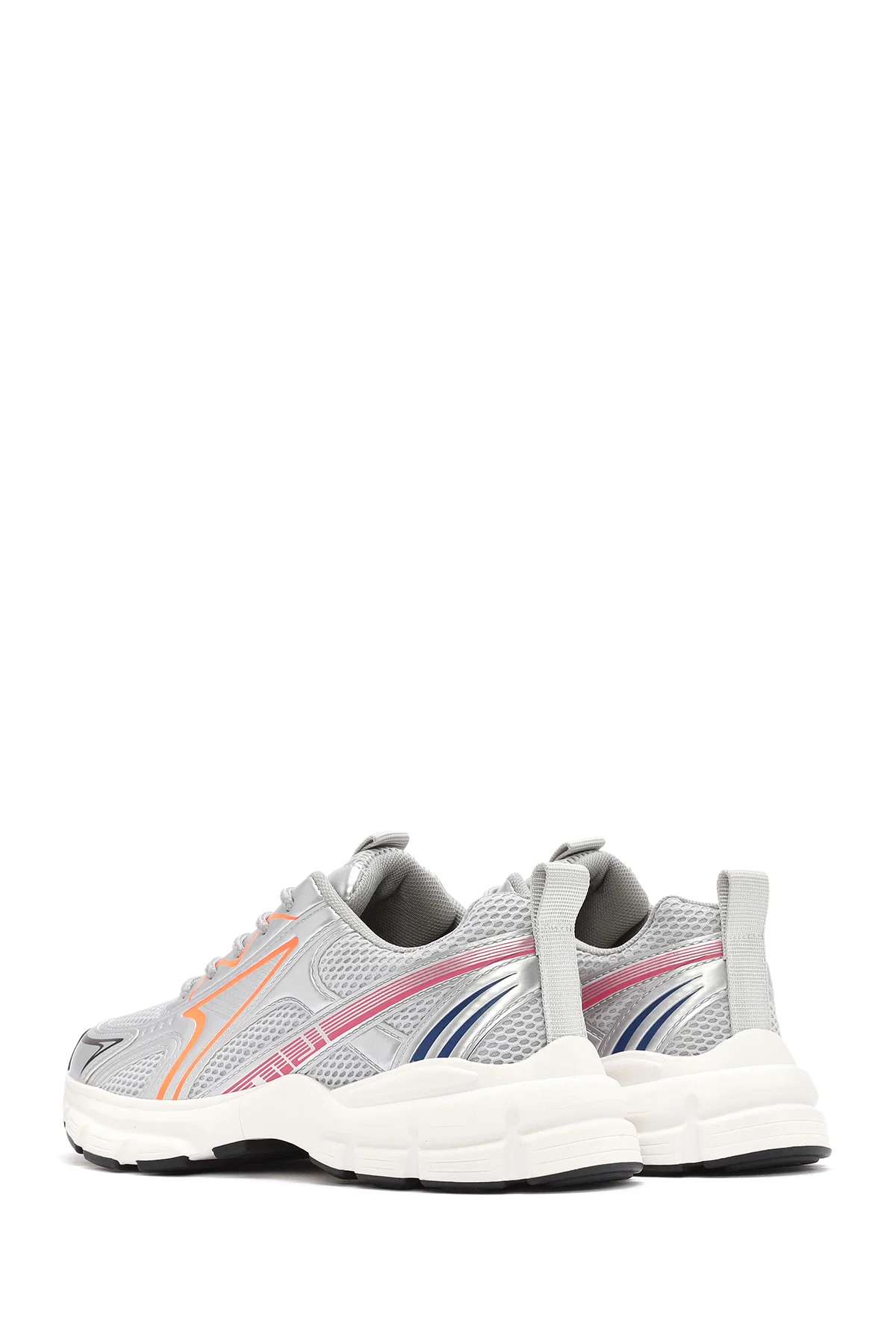 Kadın Turuncu Kalın Tabanlı Bağcıklı Sneaker - Image 5